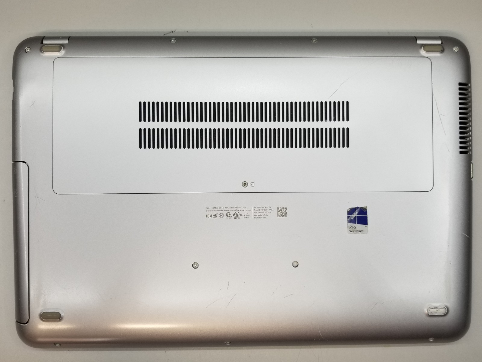 AS-IS HP ProBook 450 G4 15.6″ i7-7500U 2.7GHz 8GB RAM 256GB M.2 NVIDIA W11P READ
