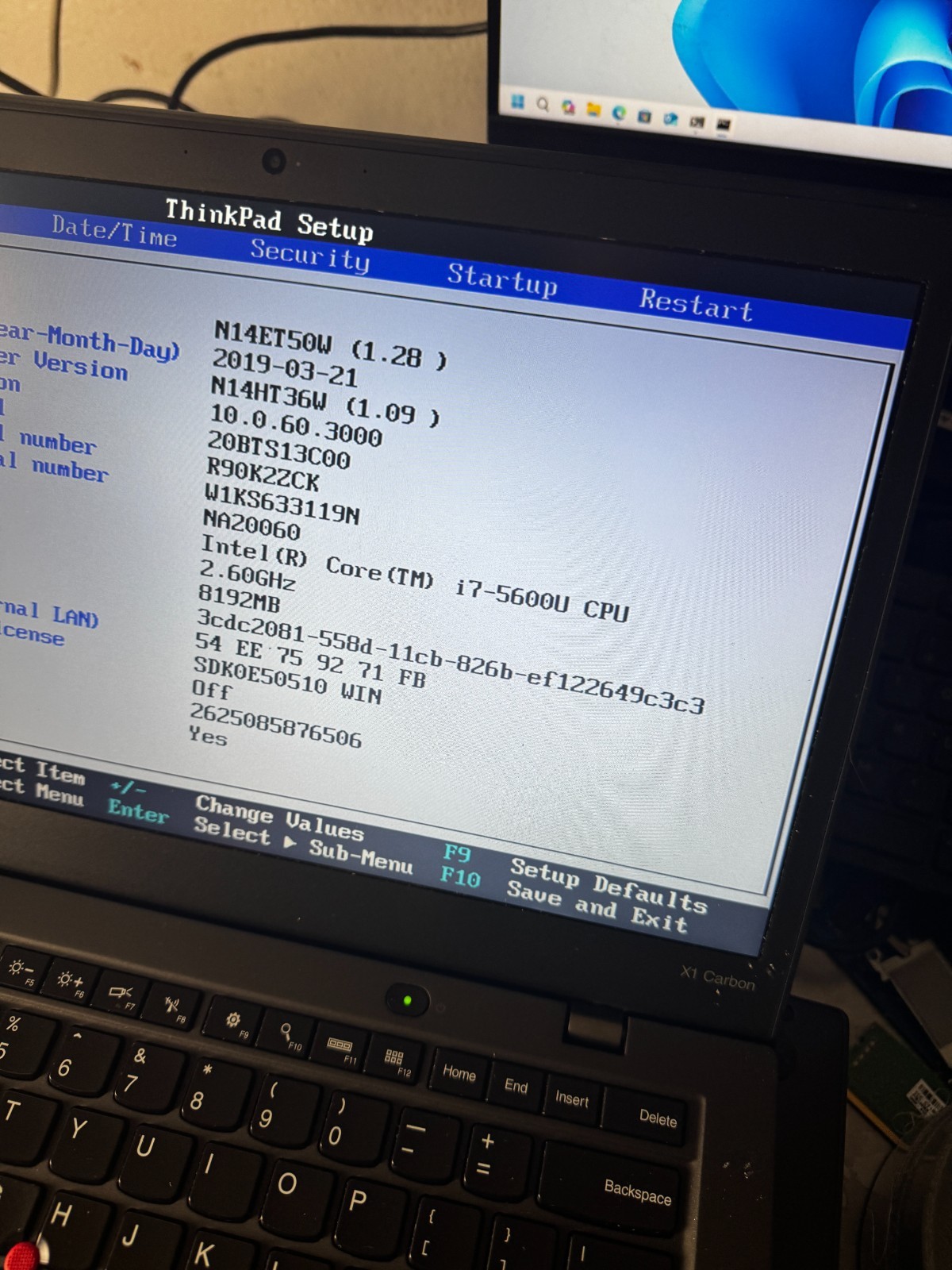 Lenovo ThinkPad X1 Carbon 3rd Gen Core i7-5600U, 8GB RAM 14″ Laptop *READ #6079
