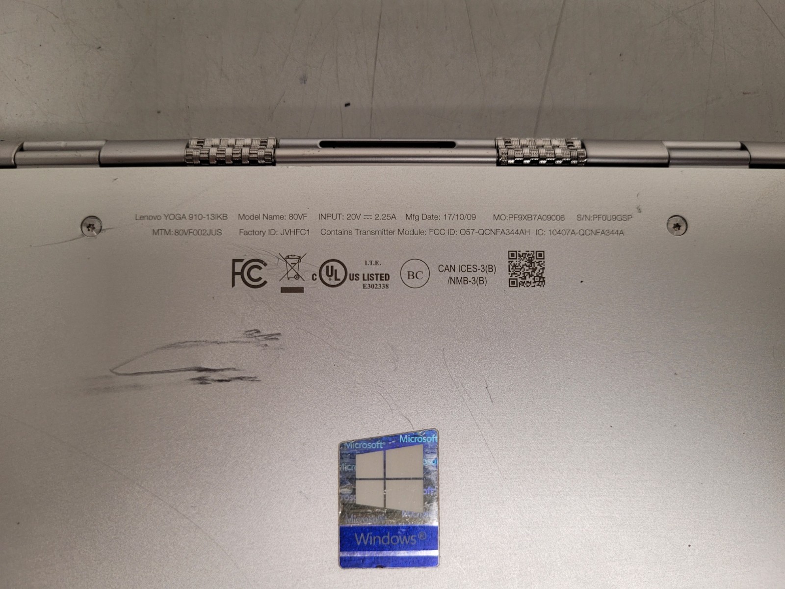Lenovo yoga 910 14″touch i7-7500u 2.7ghz 8gb ram 256gb ssd w11p READ PF0U9GSP