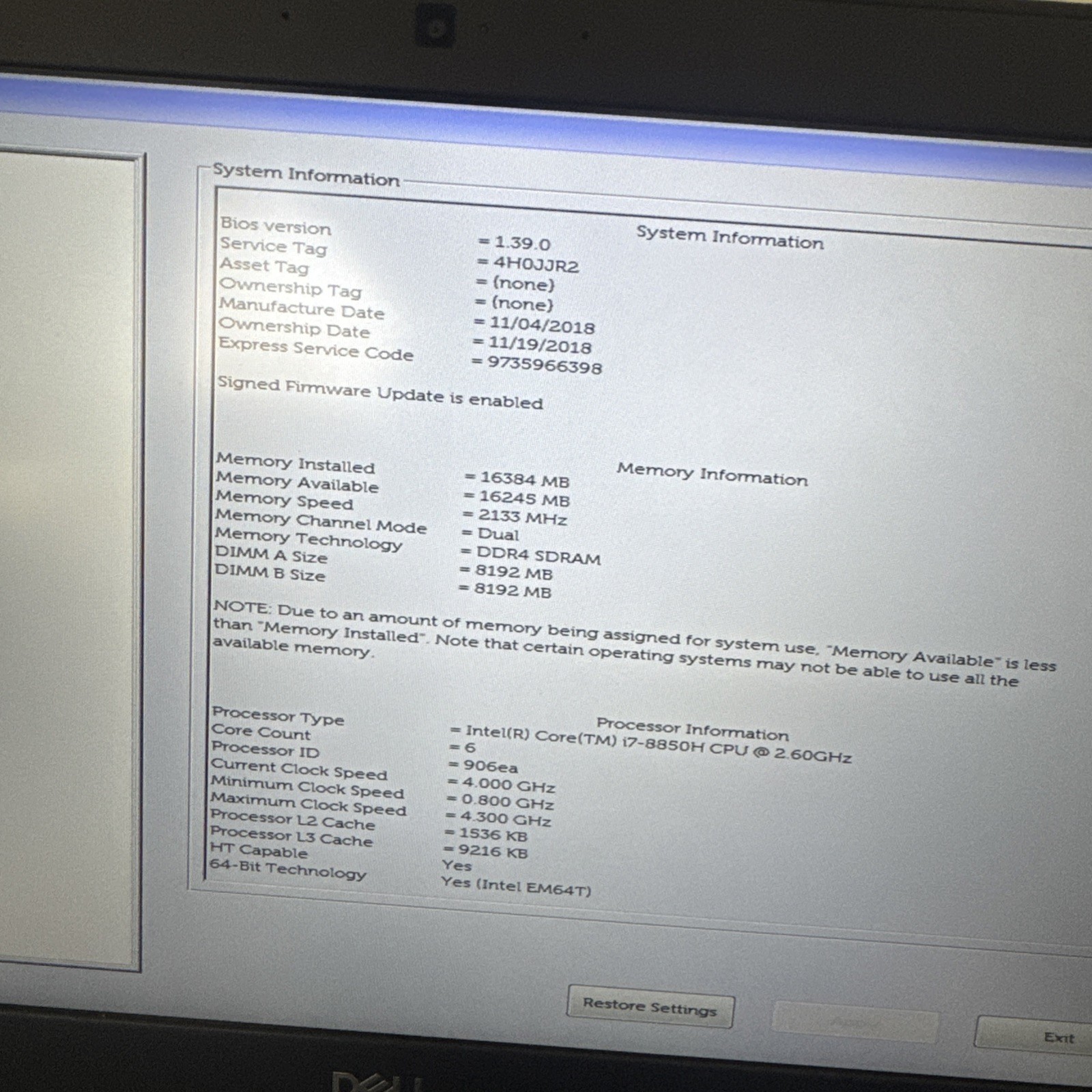 Dell Latitude 5491 16 RM 256 SSD WIN 11pro office GREAT A