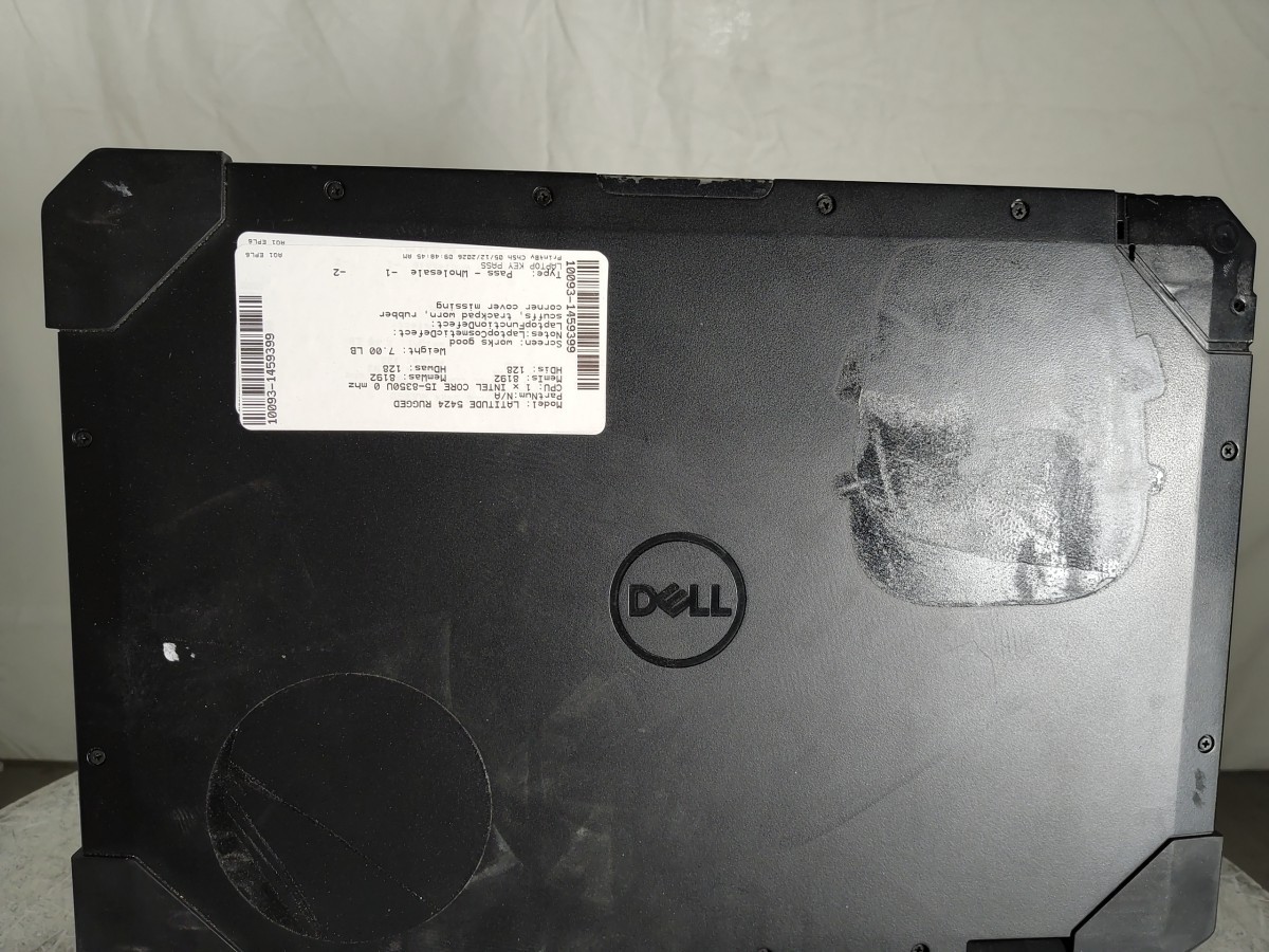 DELL LATITUDE 5424 RUGGED 14″ Laptop I5-8350U 8GB 128GB SEE NOTES