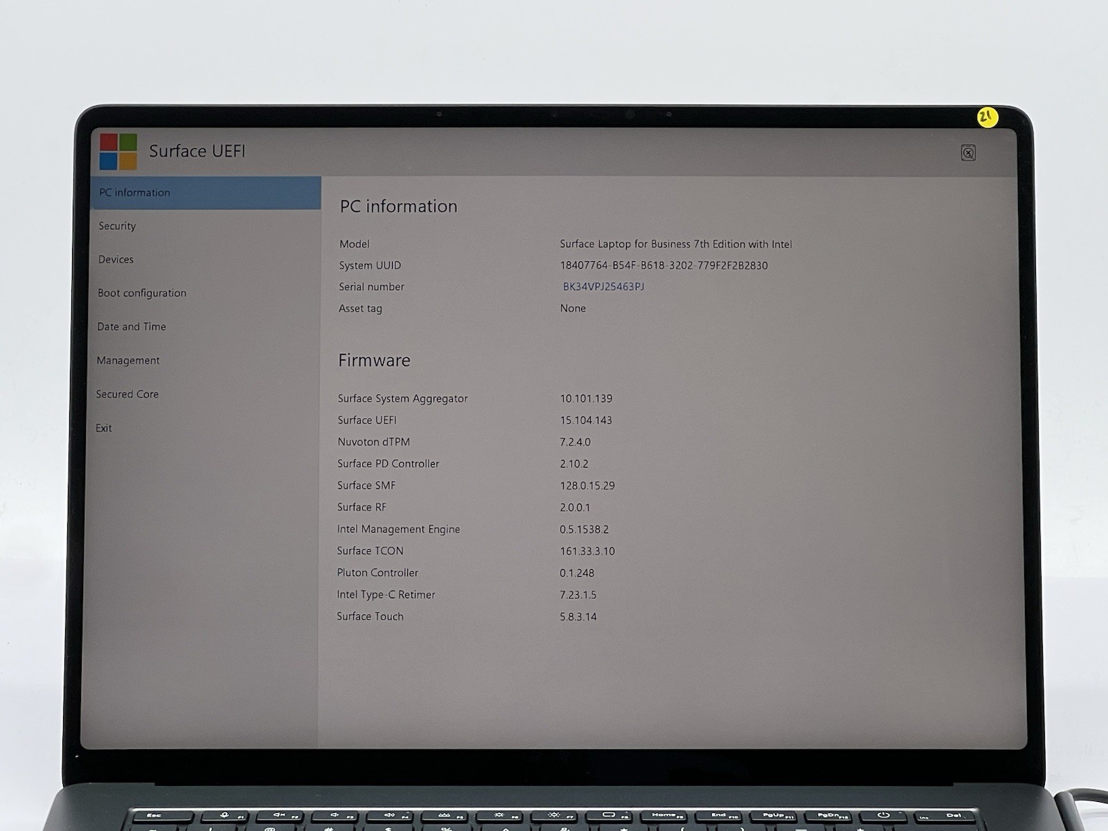 Microsoft Surface Laptop Business 7 15” Ultra 7 268V 32GB 512GB NVMe-No OS/AC