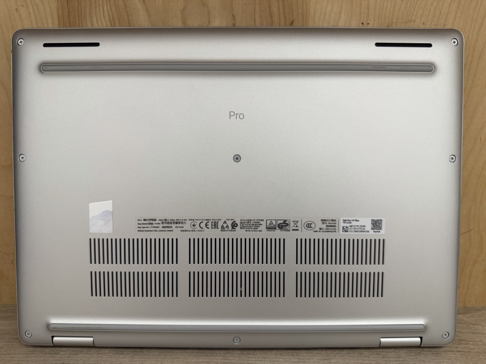 DELL Pro 14 Plus PB14250 14″ Core Ultra 7 268V 2.2GHz 32GB 512GB SSD
