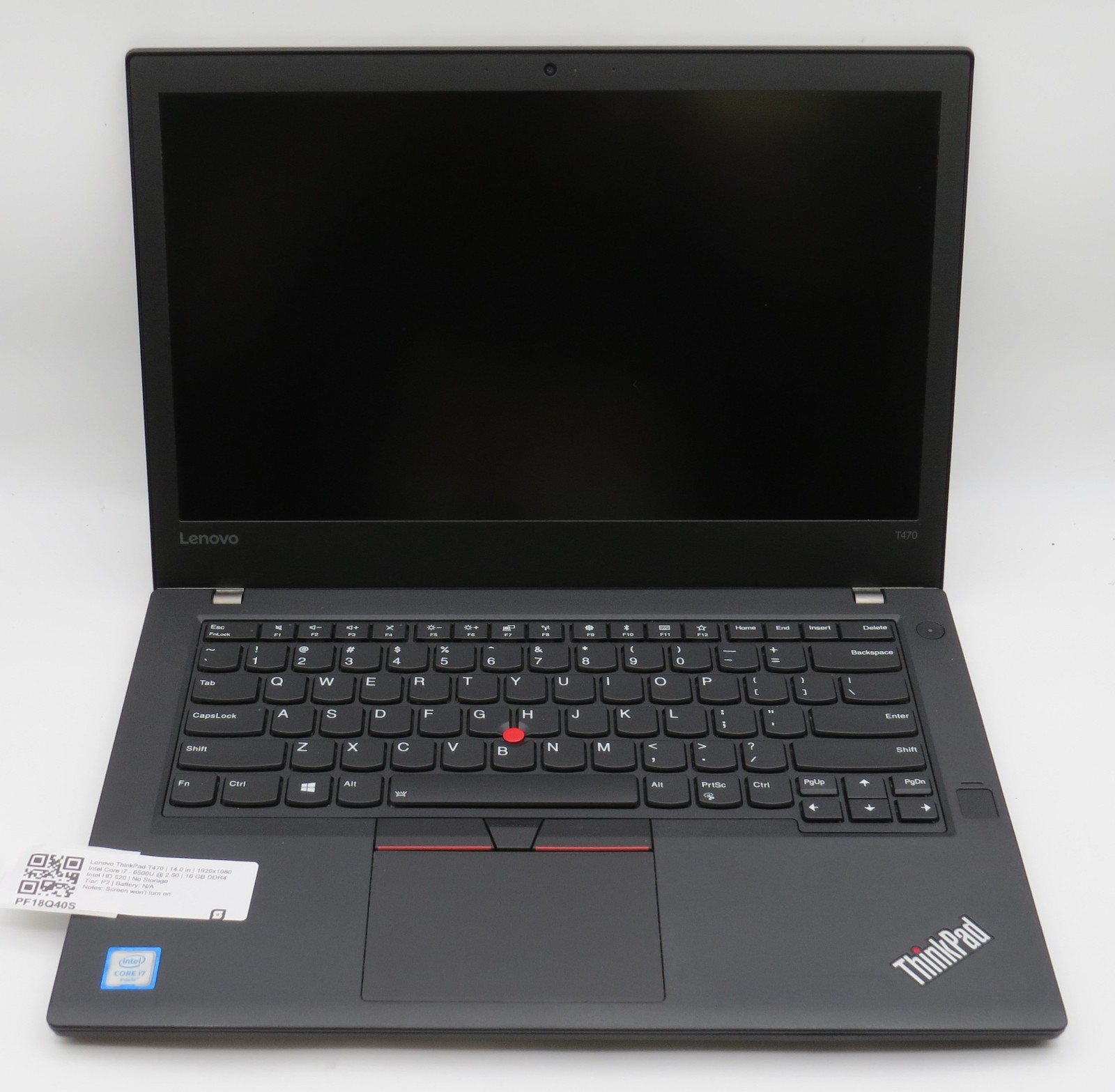 i7-6500U @ 2.5Ghz 16GB DDR4 HD 520 14″ display No OS / HDD / AC *PARTS*