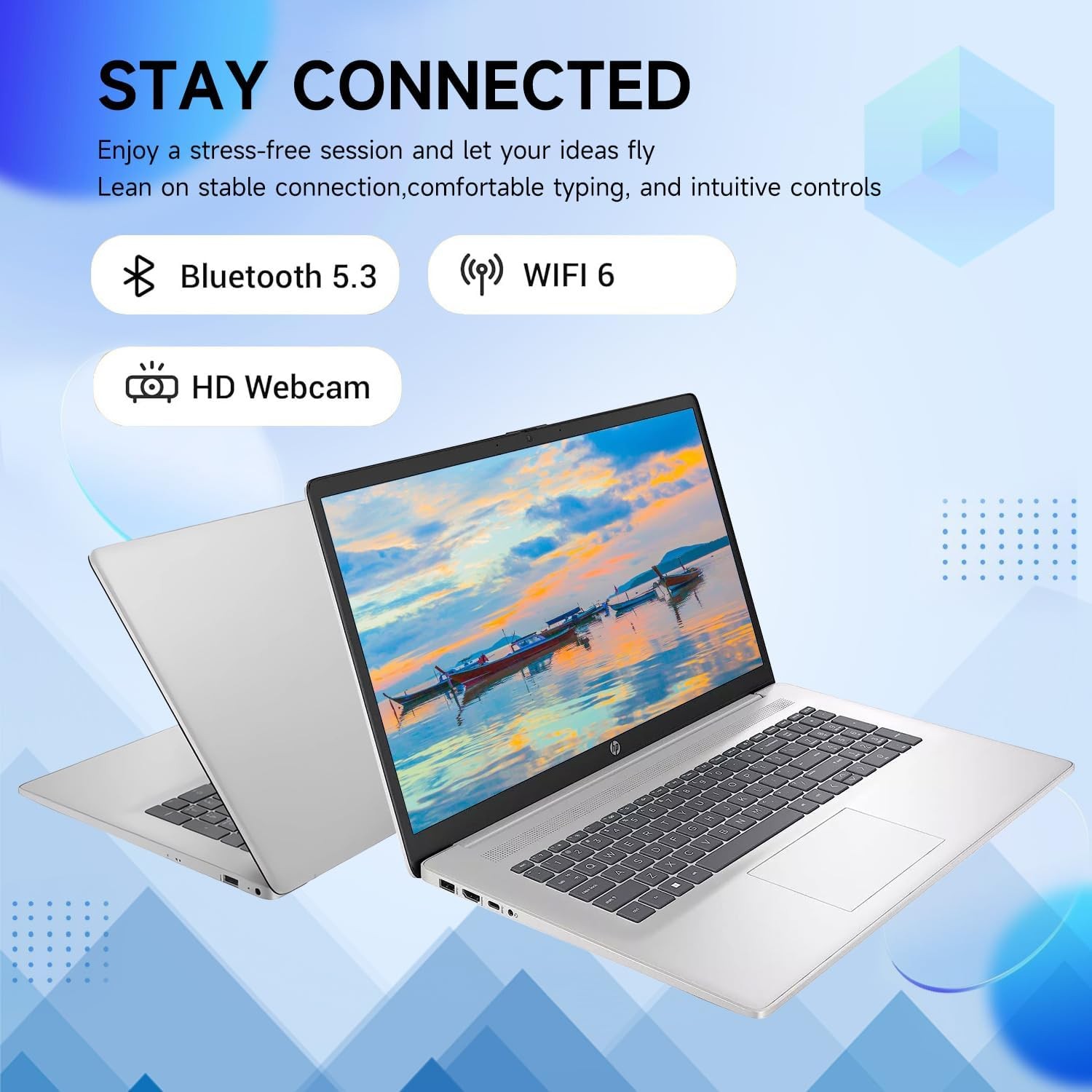 HP – 17.3″ HD+ Laptop – Intel Core i3 – 8GB Memory – 256GB SSD – Natural Silver