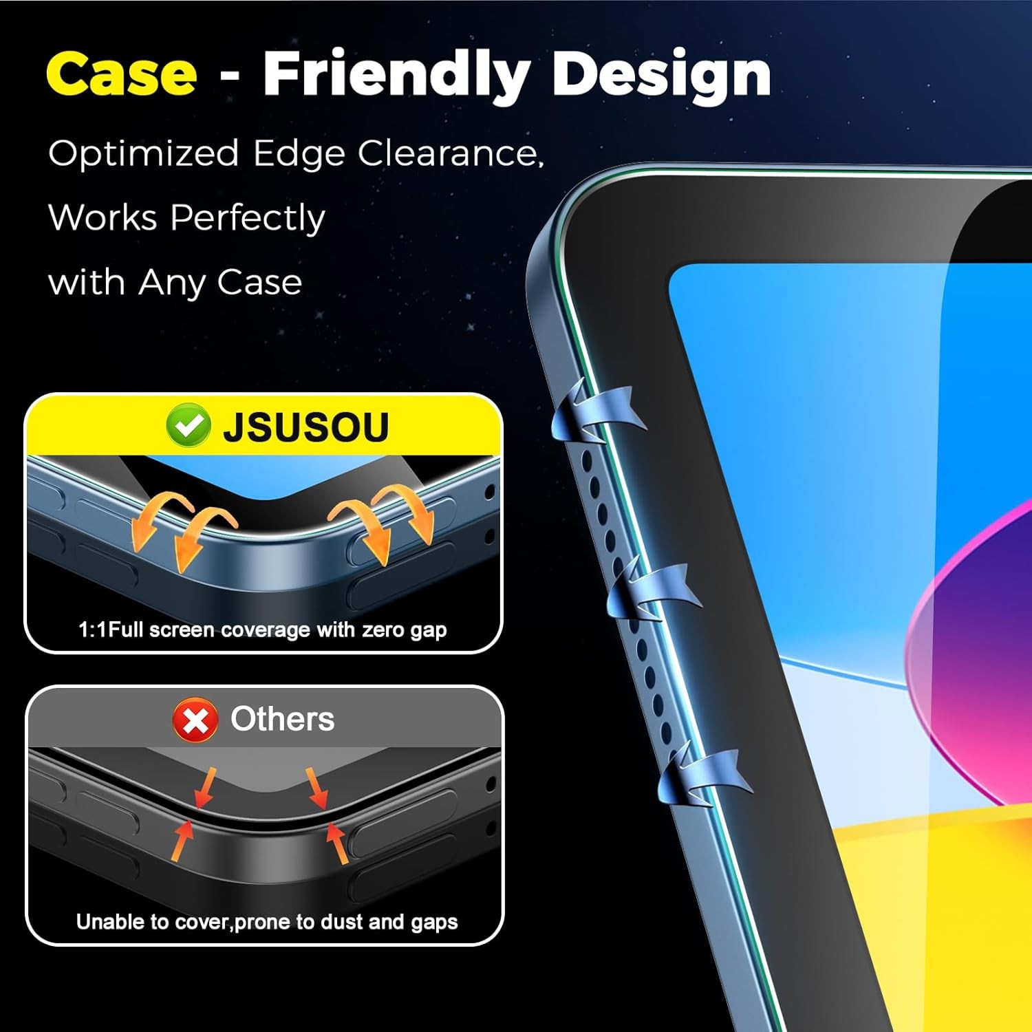 2 Pack Screen Protector for iPad 11th A16 2025 & 10th Generation 10.9 Inch 2022