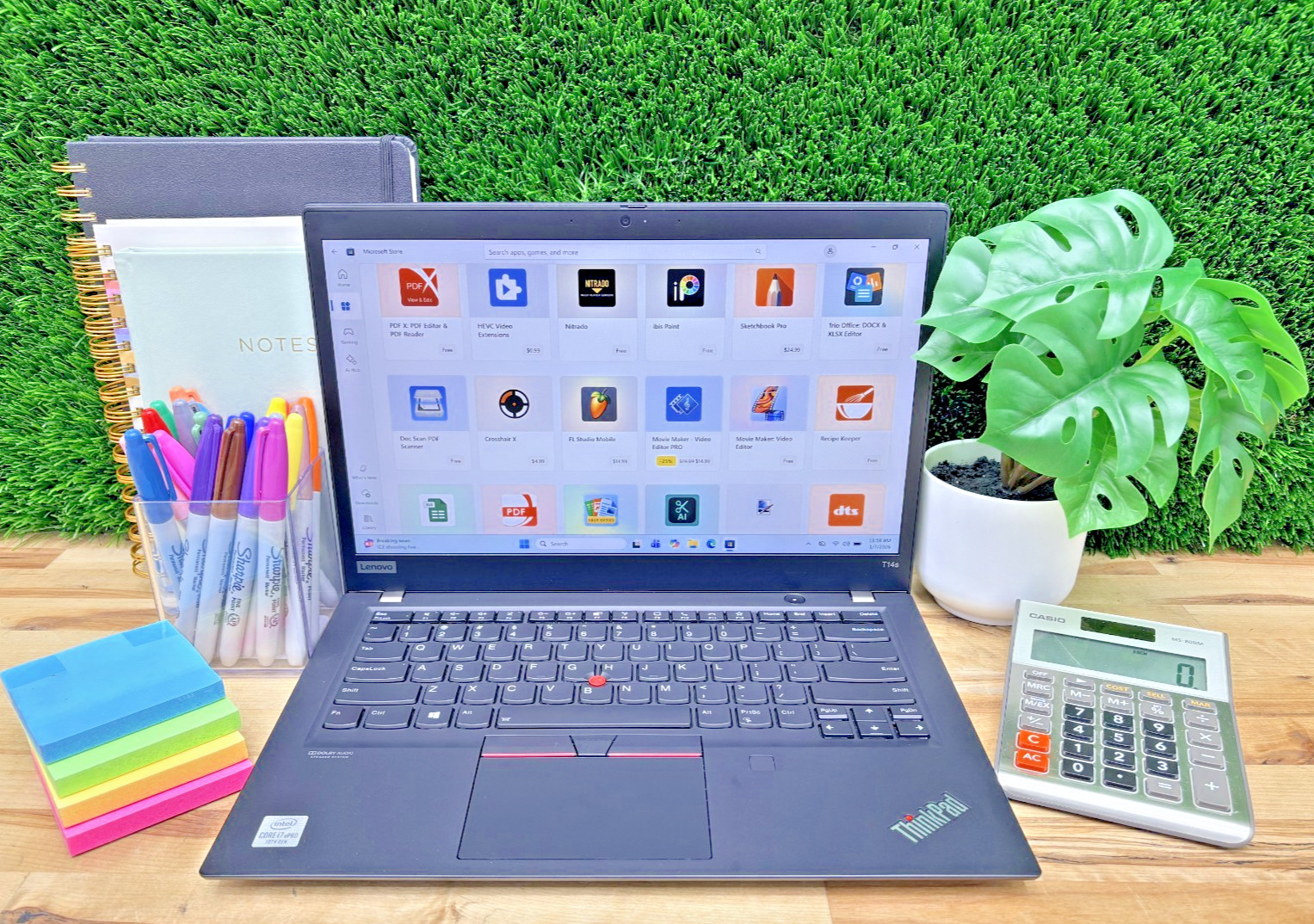Lenovo ThinkPad T14s Gen 1 Intel i7-10th Gen 1.80GHz 16GB RAM 256GB SSD W 11Pro*