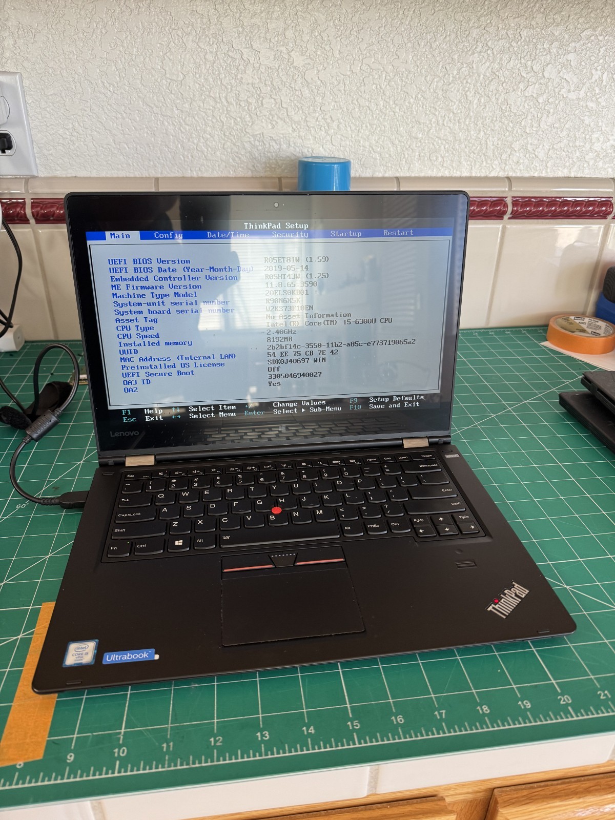 Lenovo Yoga 460 14IN Intel i5-6300U 2.4GHZ 8GB RAM (NO SSD,CADDY,AC ADAPTER,OS)