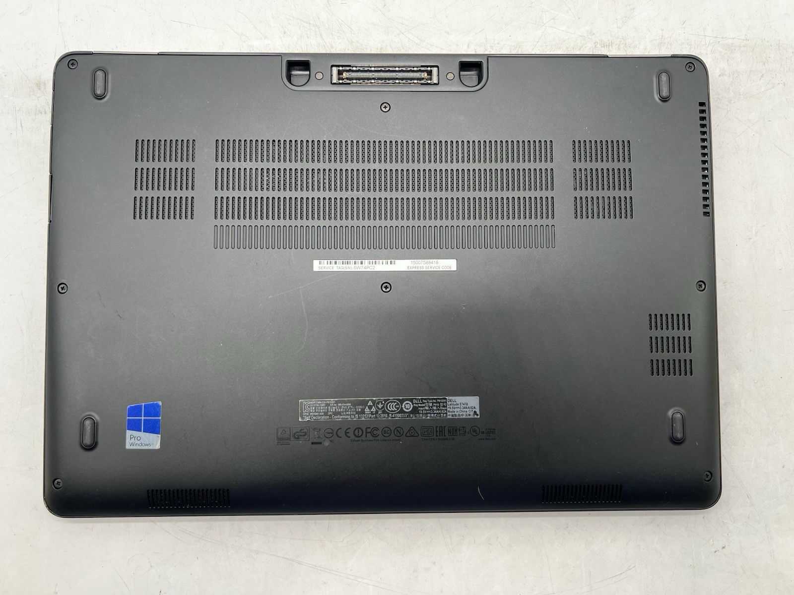 Dell Latitude E7470, Core i7-6600U, @ 2.60GHz, 8GB RAM, 128GB SSD-No OS/AC