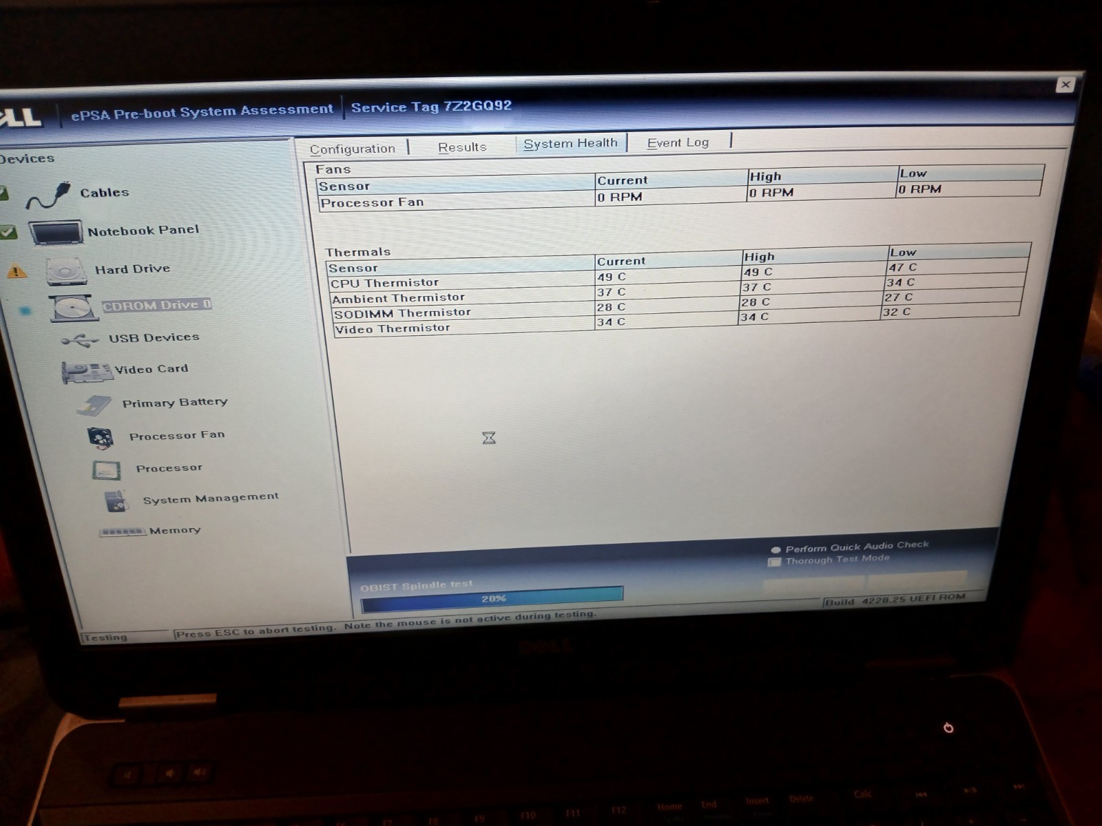 Dell 6540 Laptop 8gb Ram 15″ w/dvd, Pwr Sup.No Cam/hd/Os/Bat-Works Fantasticallÿ