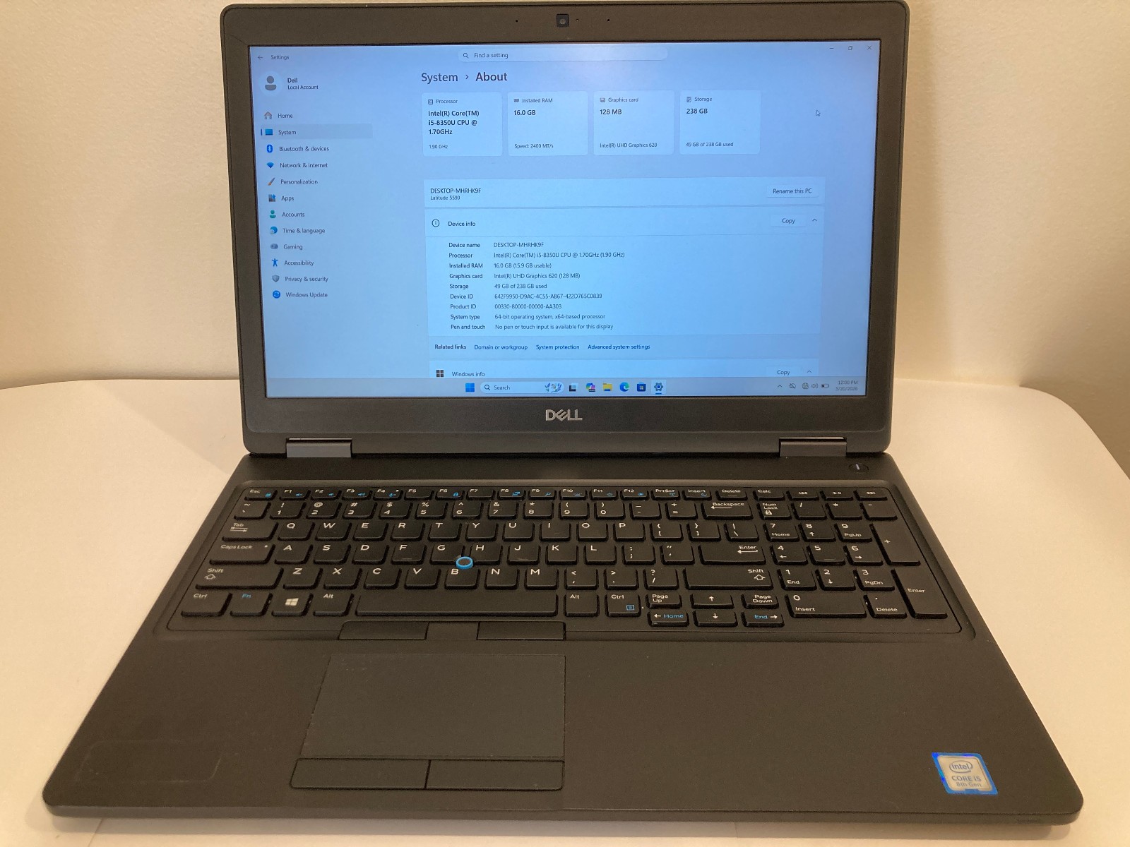 Dell Latitude Laptop Wi-Fi Webcam 16GB RAM, Fast 256GB NVMe SSD, Windows 11 Pro