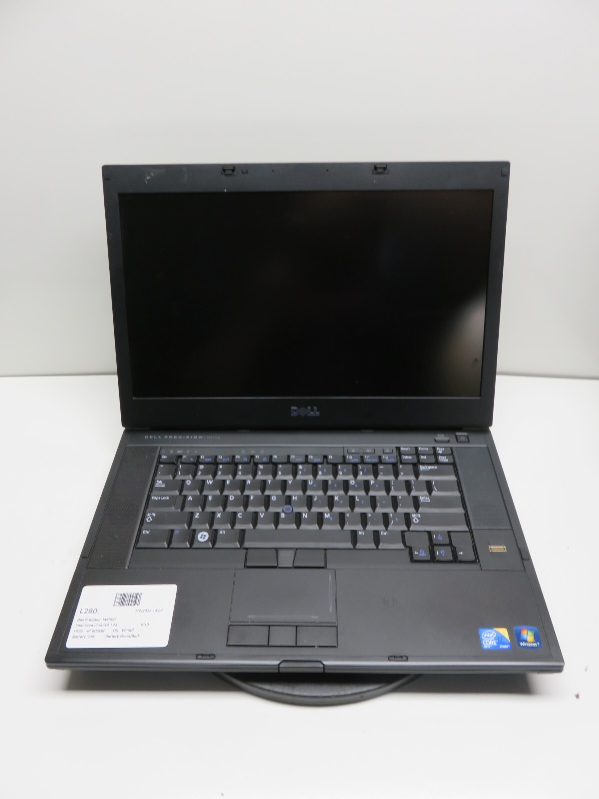 Dell Precision M4500 Laptop Intel Core i7-740QM 8GB 500GB Win XP Quadro FX 1800M