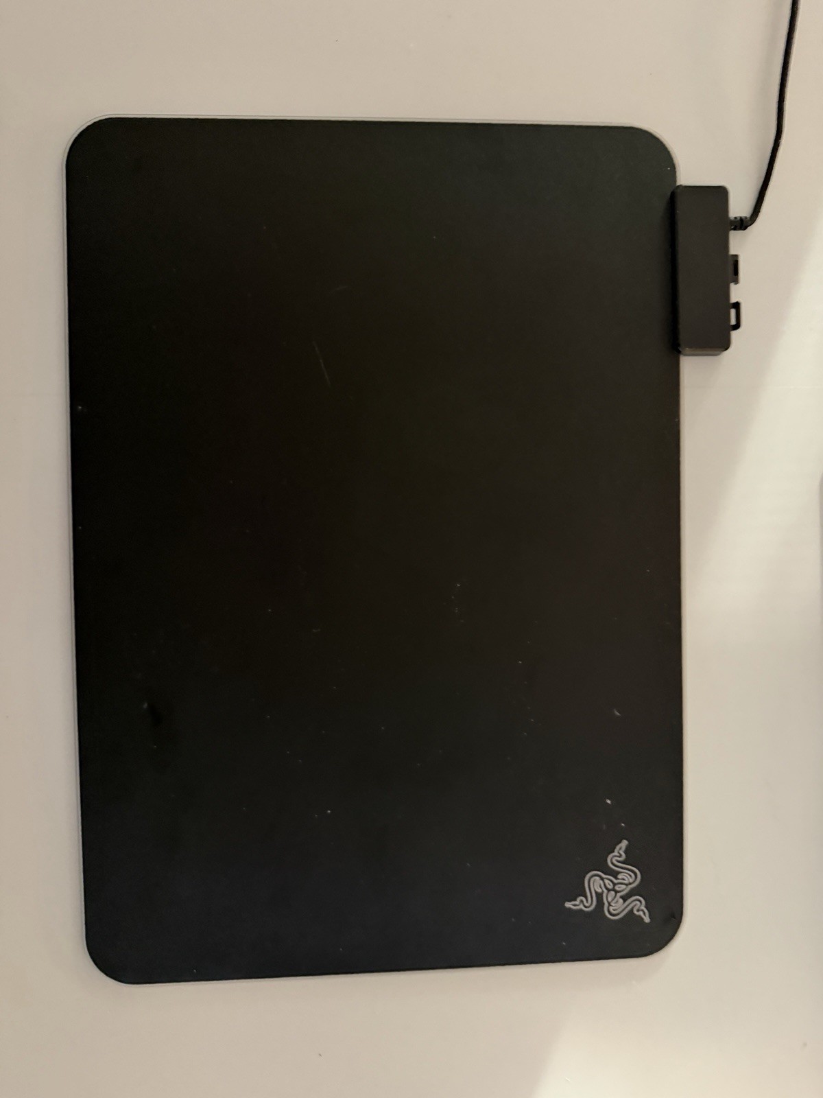 Omen 15 laptop with Razer Mouse, Razer Mousepad, Razer Keyboard, and charger.