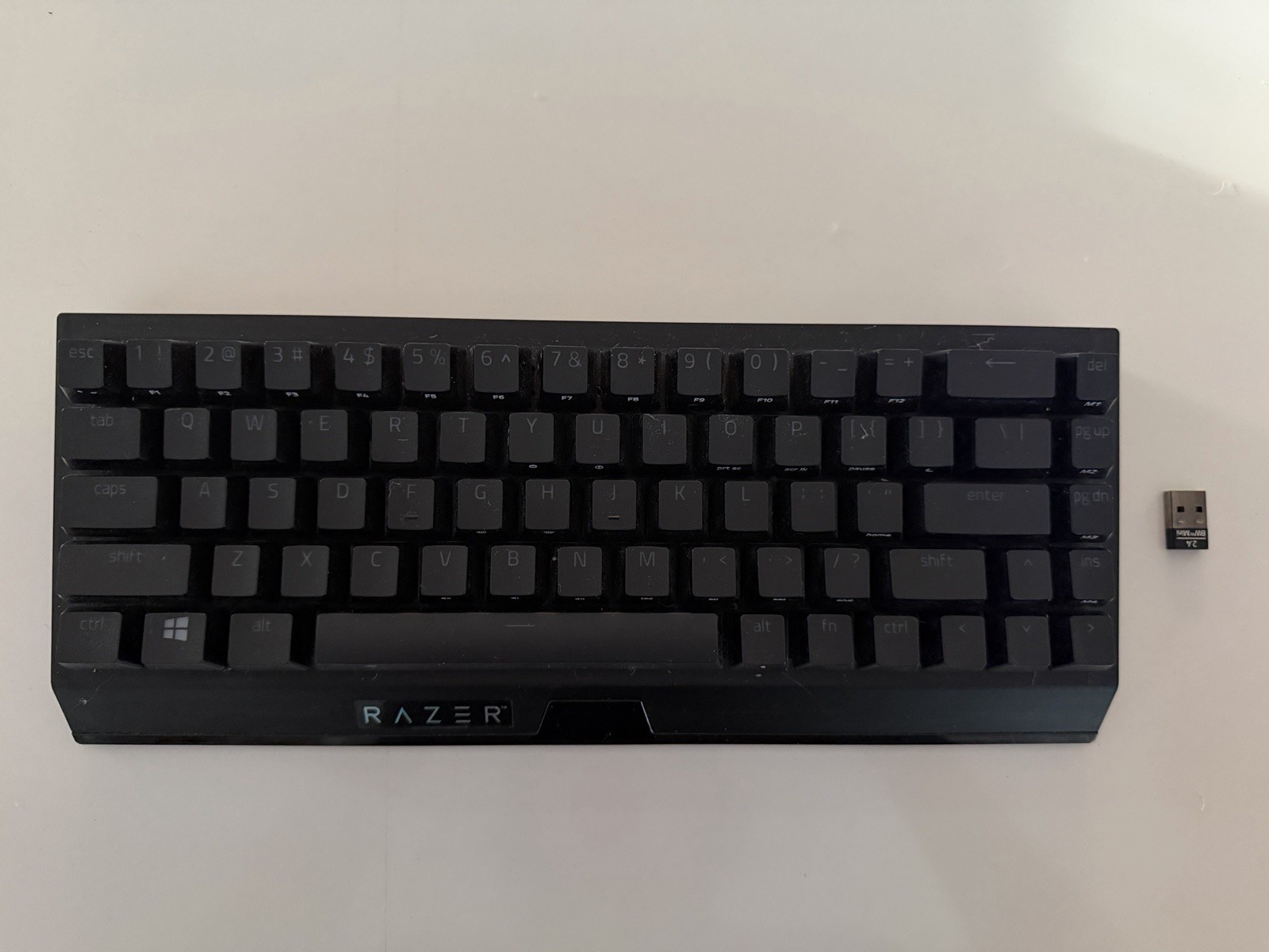 Omen 15 laptop with Razer Mouse, Razer Mousepad, Razer Keyboard, and charger.