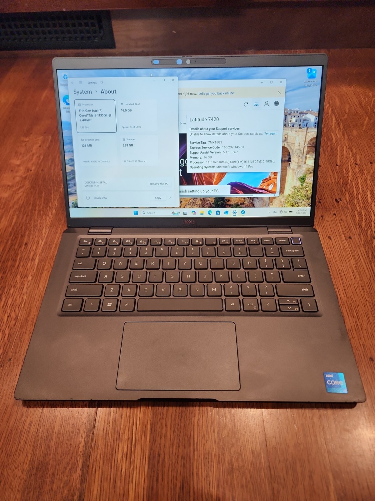 Dell Latitude 7420 | 14″ | i5-1135G7 2.60GHz | 16GB RAM 256GB SSD | No Charger