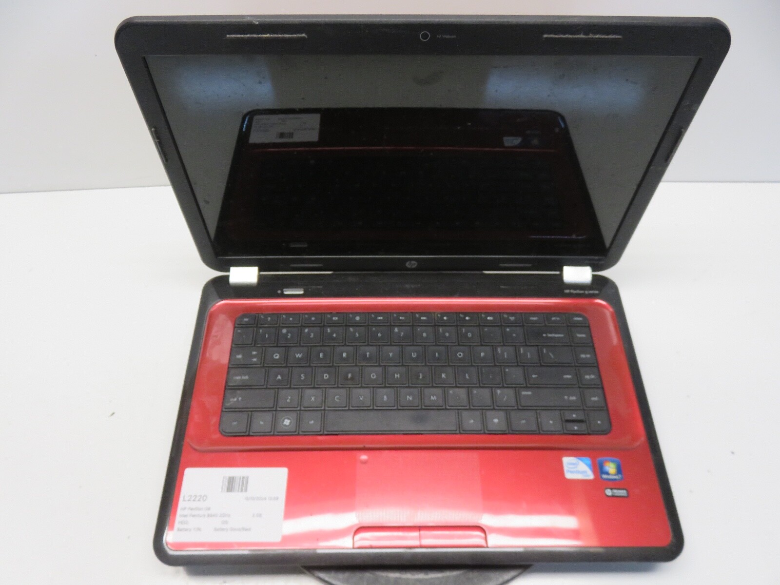 HP Pavilion G6 Intel Pentium B940 2GHz 2 GB NO HDD No Batt