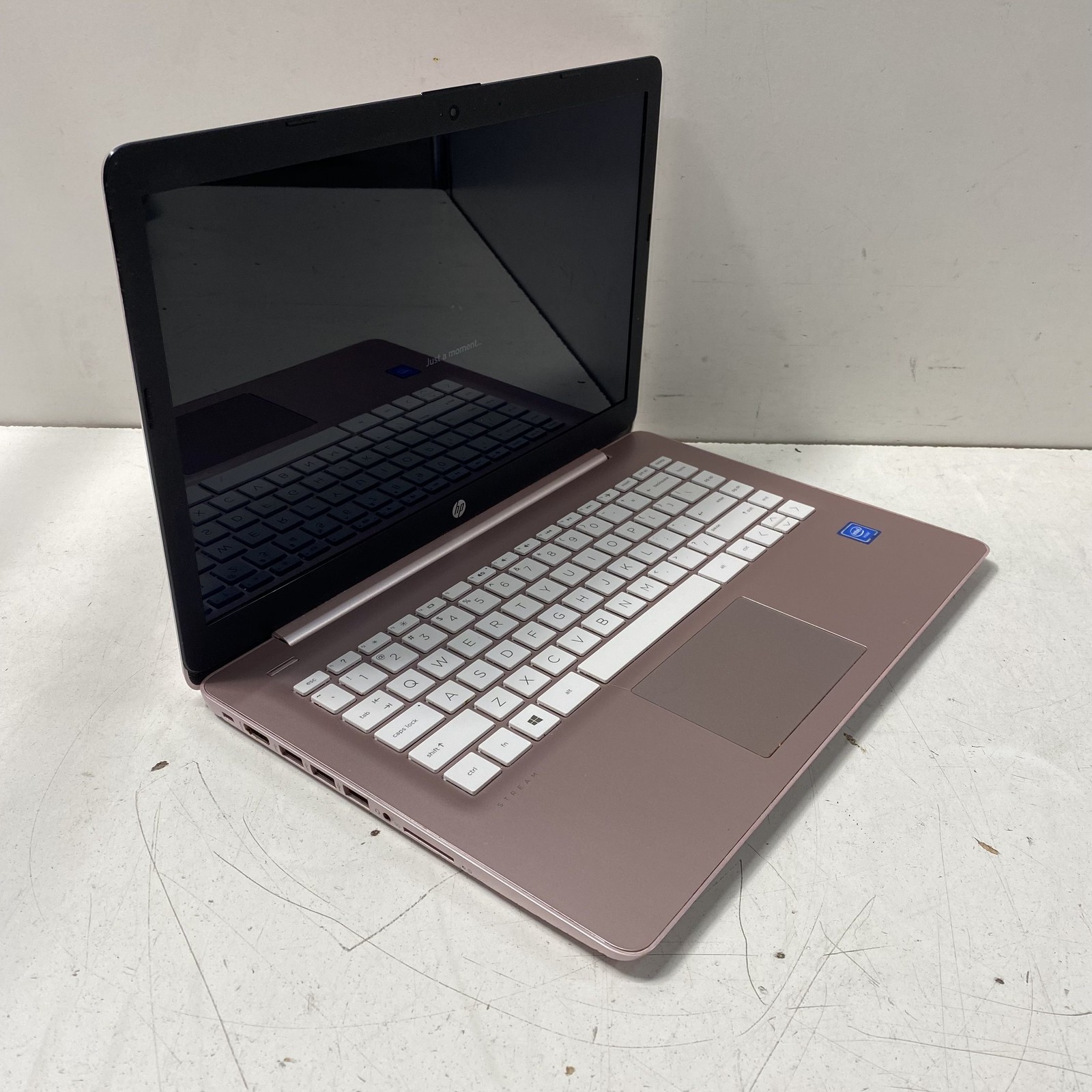 HP Stream 14-cb172wm 14″ Laptop Intel Windows 11 Rose Pink Tested Working