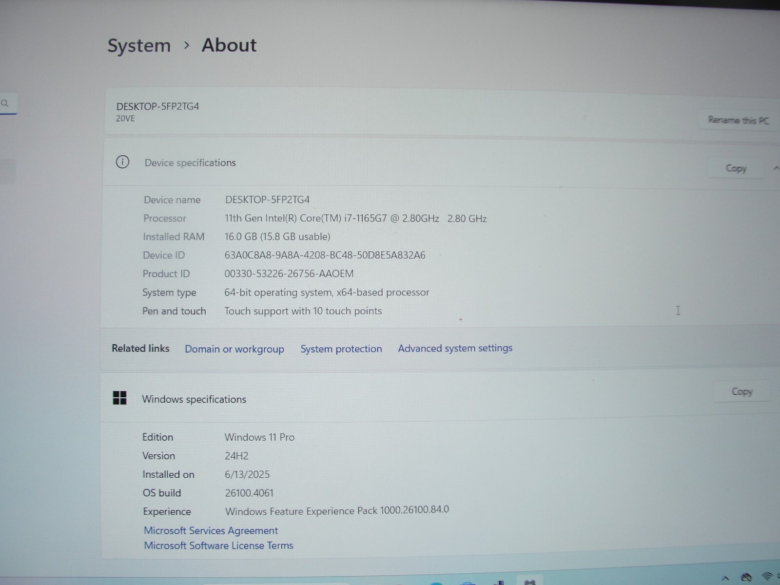 Lenovo ThinkBook 15G2 ITL 15.6”FHD TOUCH Core i7-1165G7 2.8GHz 16GB 512GB SSD