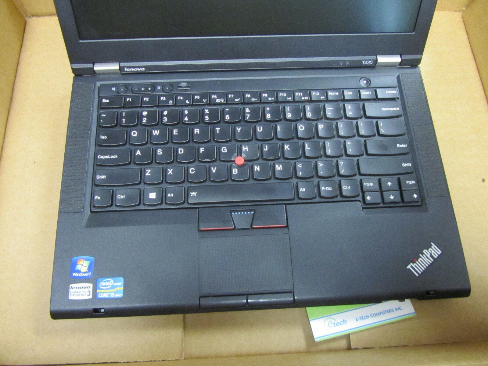 ThinkPad T430 i5-3380M 8GB RAM 160GB SSD14″ HD+ 1600×900 Win 7 Pro64