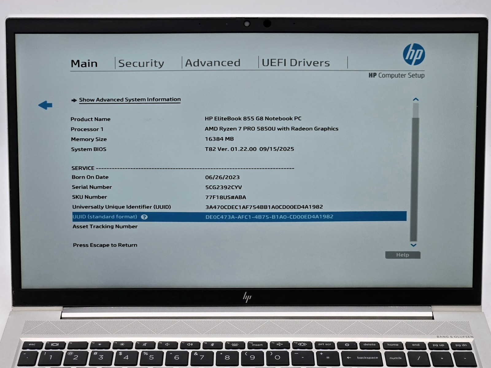 HP EliteBook 855 G8 15″ FHD Touch RYZEN 7 PRO 5850U 512GB 16GB W11P WNTY