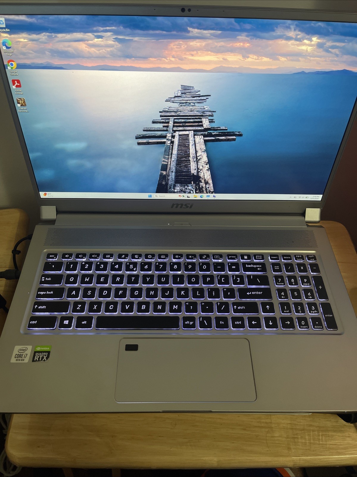 MSI WS75 10TL 17.3″ i7-10875H 32GB RAM RTX 4000 TWO 1TB NVMe W11 Pro+AC ADAPTER