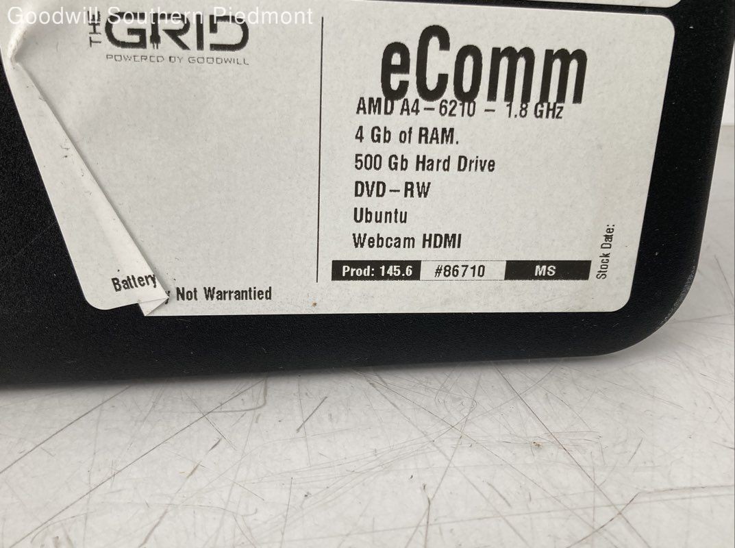 HP 15 AMD A4-6210 1.8GHz 4Gb RAM 500Gb HDD – Tested