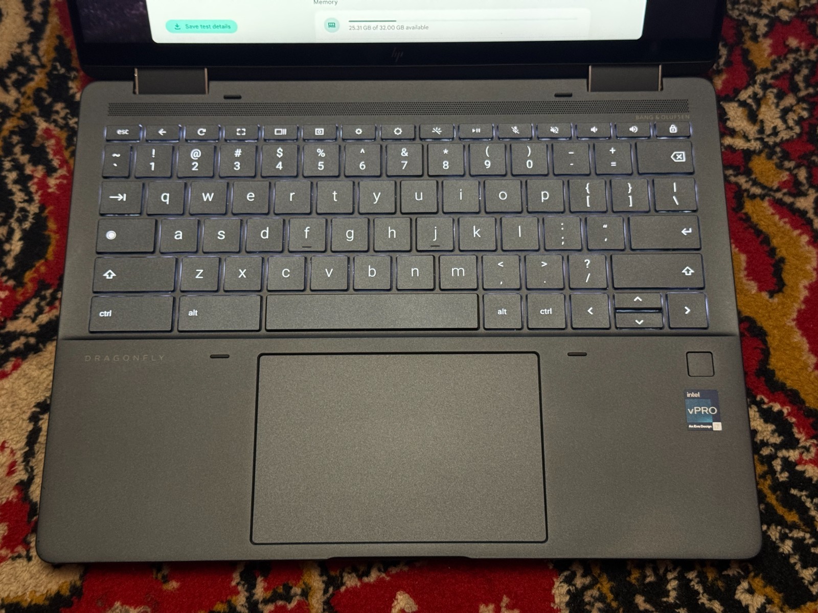 HP ELITE DRAGONFLY CHROMEBOOK 13.5″ QHD i7-1265U 512GB SSD 32GB RAM Grade B