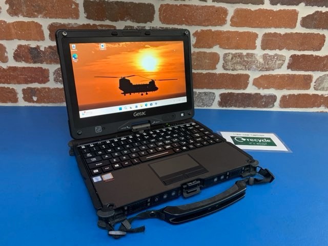 GETAC V110 G3 Laptop i7-6300U 8GB 256GB HDD TOUCH WIN11 BLUE