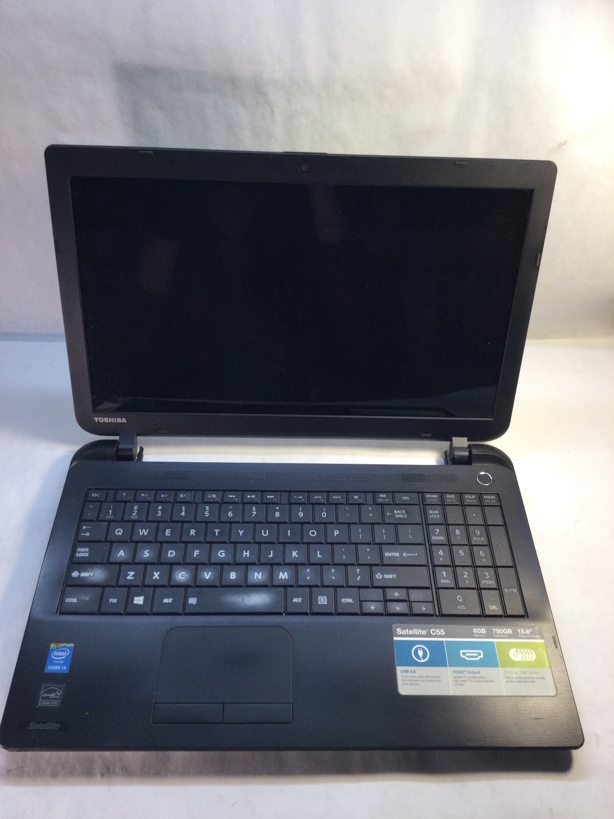 Toshiba Satellite C55-B5200 15″ Laptop Intel Core i3 4th Gen -DOES NOT POWER -MZ