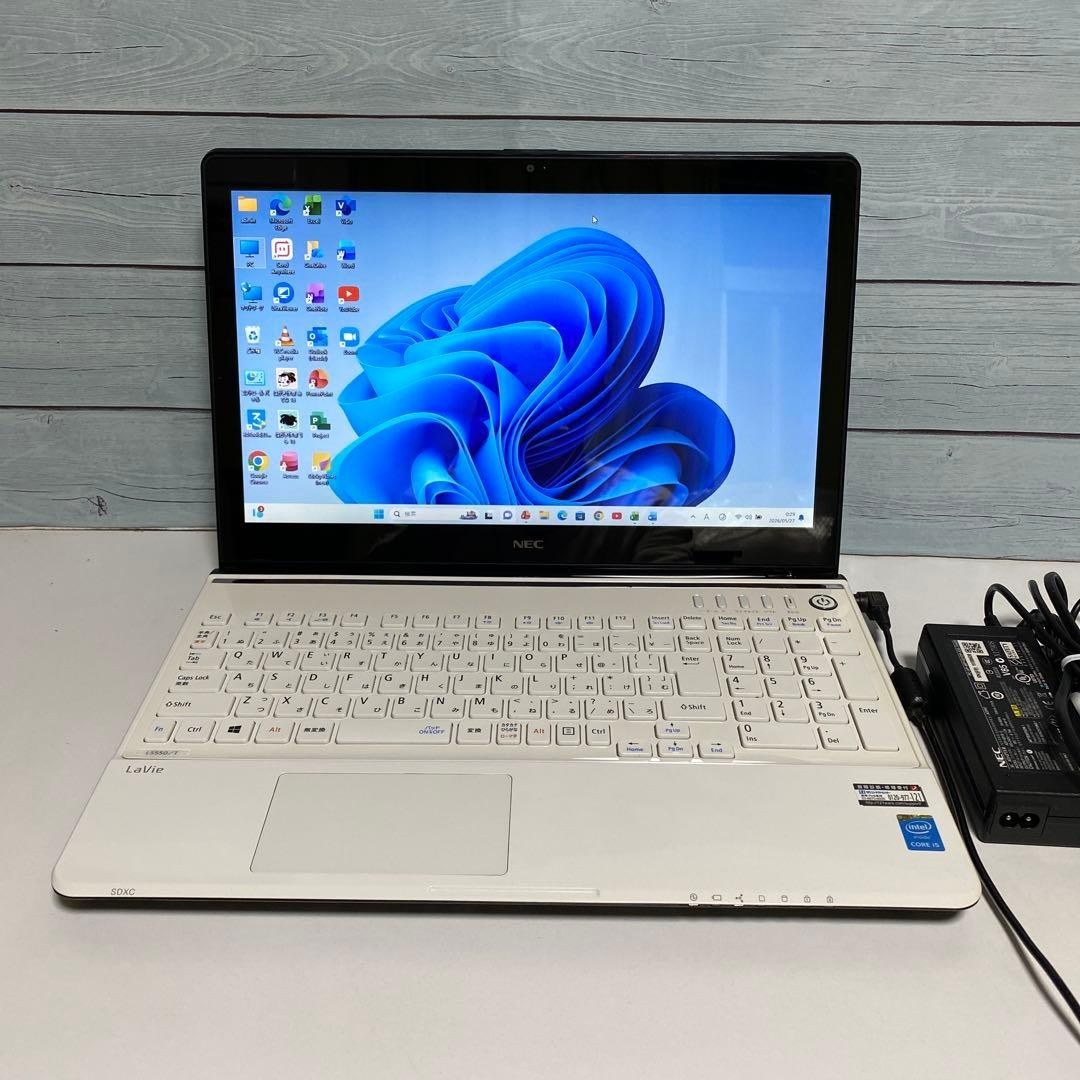 NEC LAVIE Laptop Windows 11 Pro 64 bit Core i5 SSD 128GB White Used Japan