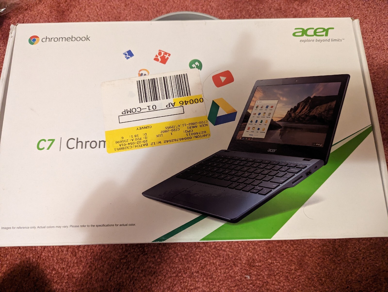 Acer ChromeBook C720 11.6″(16GB SSD, Intel Celeron, 1.40 GHz, 2GB) Laptop -…