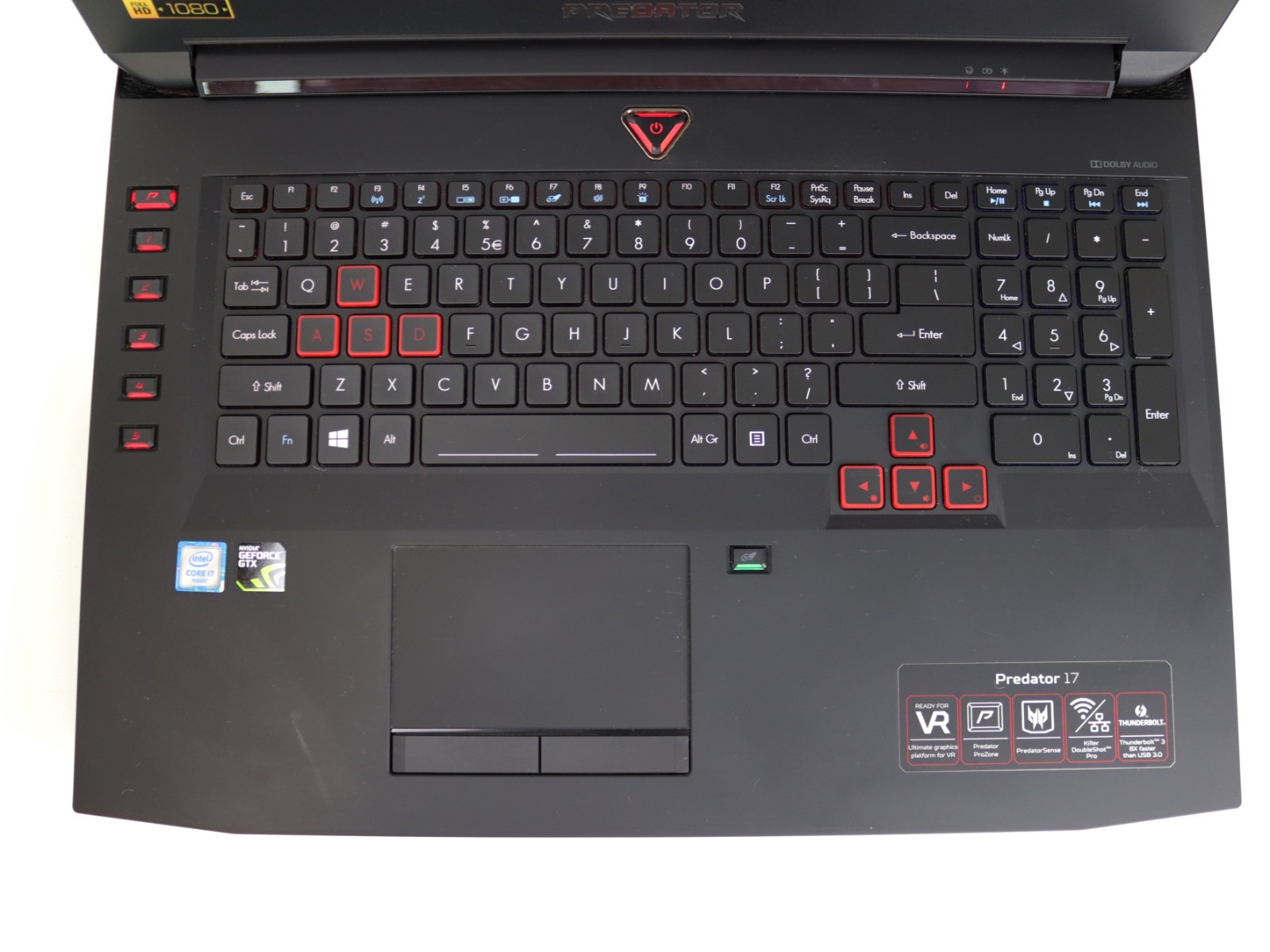 Acer Predator 17.3 G5-793 i7-6700HQ NVIDIA GTX 1060 16GB RAM 256GB SSD + 1TB HDD