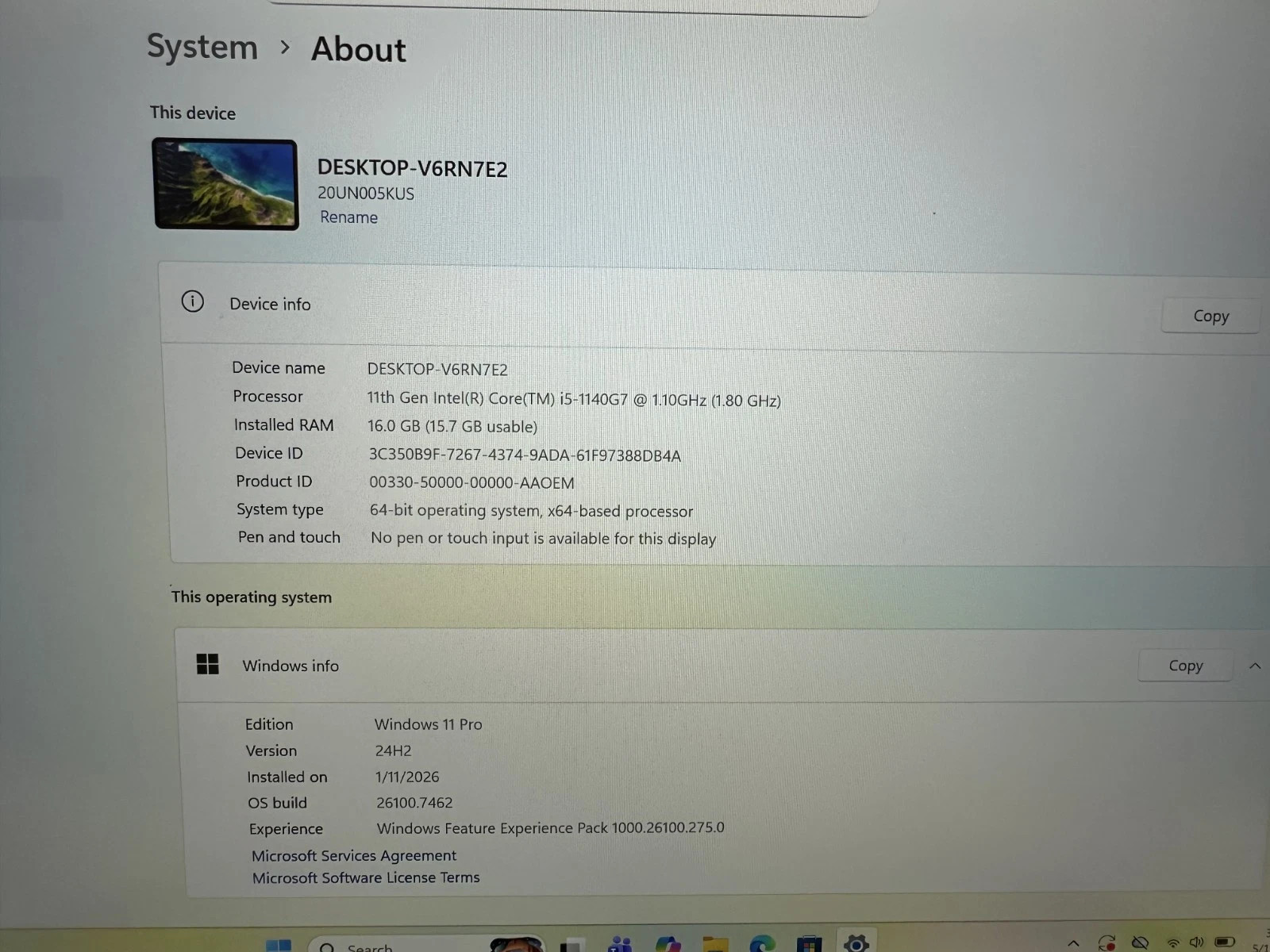 Lenovo ThinkPad X1 20UN005KUS Nano Intel Core i5-1140G7 16GB 512GB SSD Win11 Pro