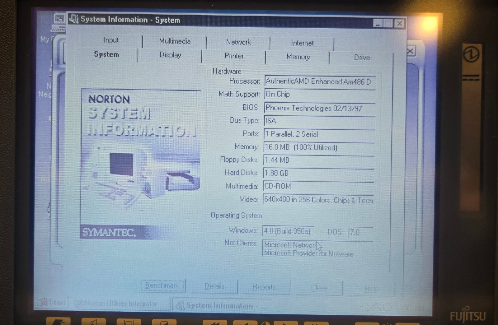 Vintage Fujitsu Stylistic 1000 Tablet (AMD Am486DX4 @ 100 MHz, 16 MB RAM, Win95)