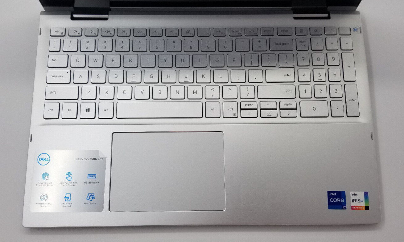Dell Inspiron 15.5″ 7506 2 in 1 Laptop PC Intel i7-11th Gen 16GB Ram 512GB NVMe.