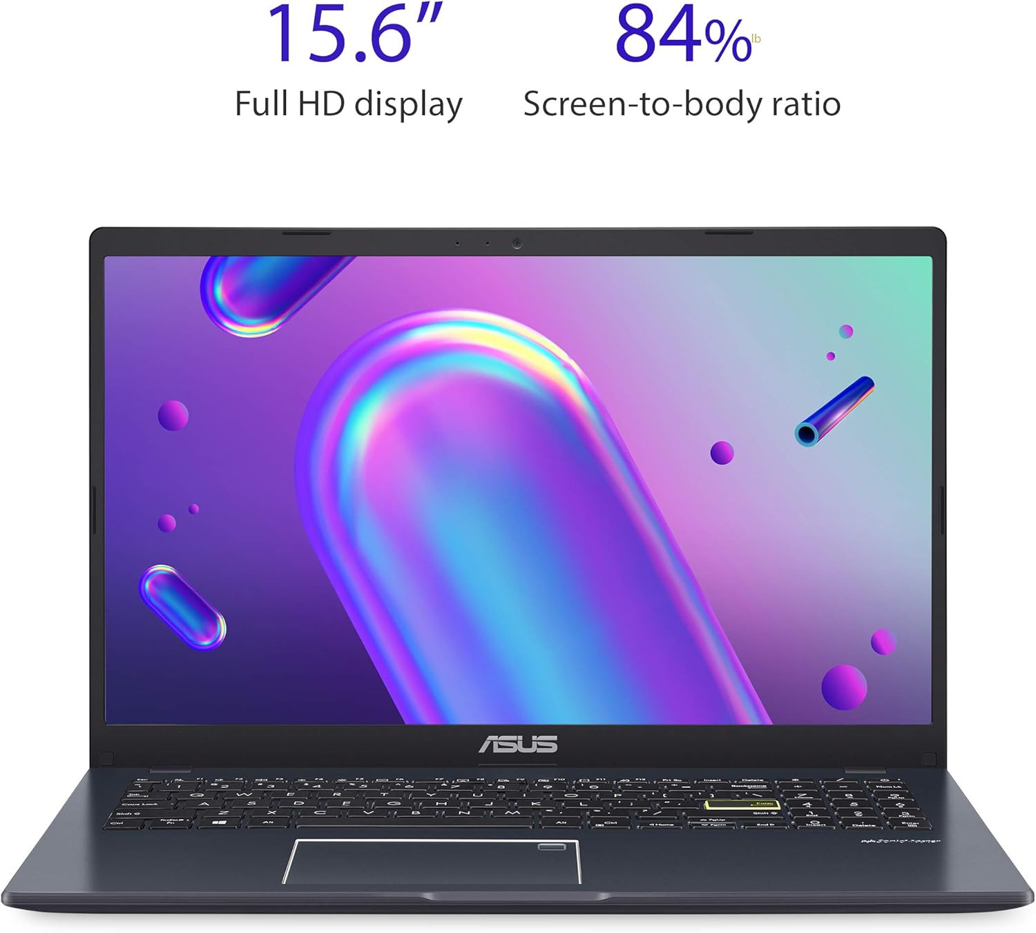 Ultra Thin Lightweight Portable Laptop 15.6” FHD Windows 11 Home in S Mode Micro