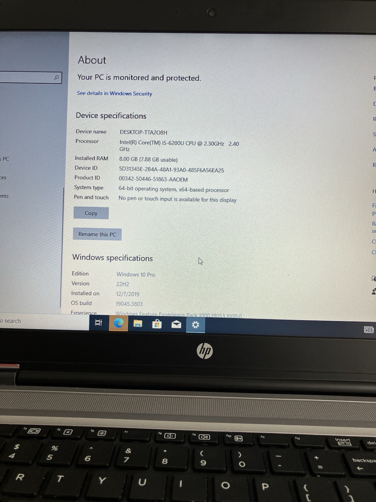 HP ProBook 650 G2 15.6″ | Intel i5-6200U | 8GB RAM | 500GB HDD | Windows 10 Pro