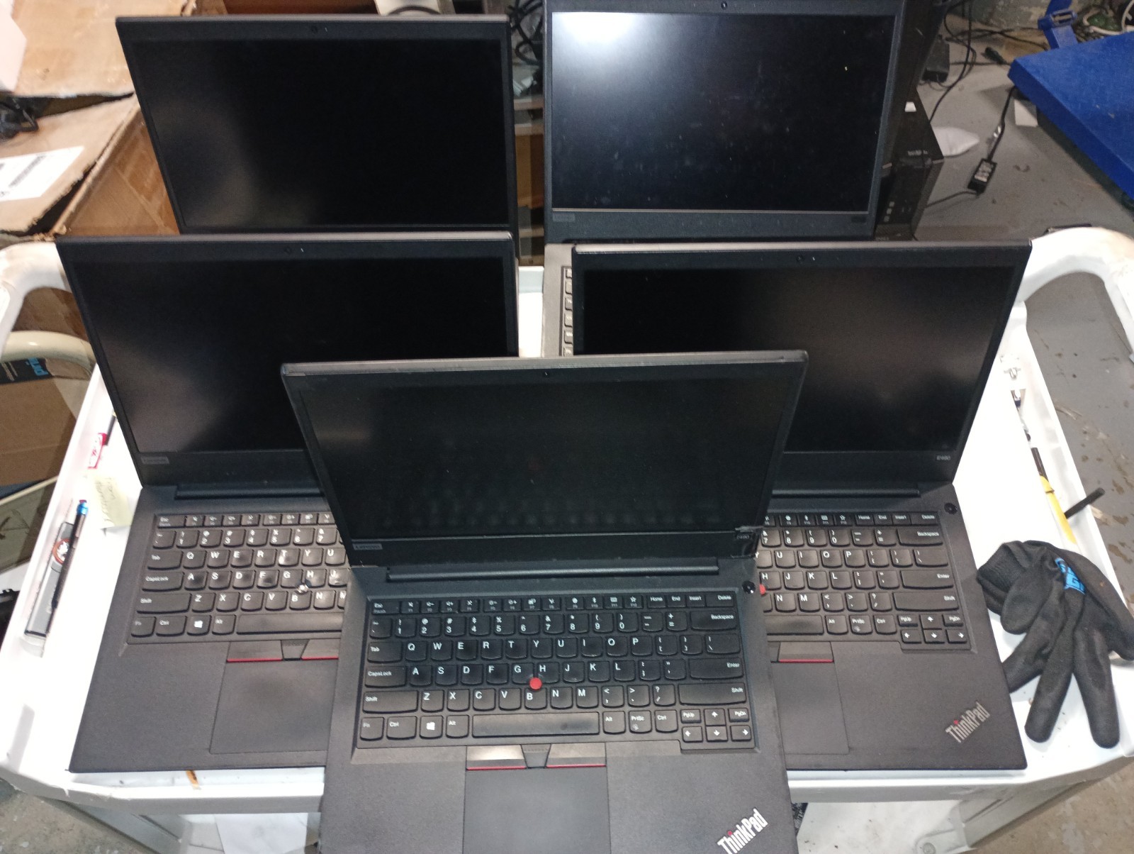 Lot of 5 THINKPAD E490 i5-8265U@1.60GHz No Ram No SSD/OS For Parts