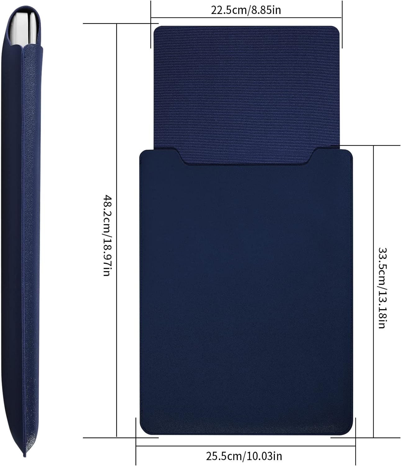 Portable Blue Laptop Sleeve – Padded & Slim Case for 13.3-14 Inch Laptops