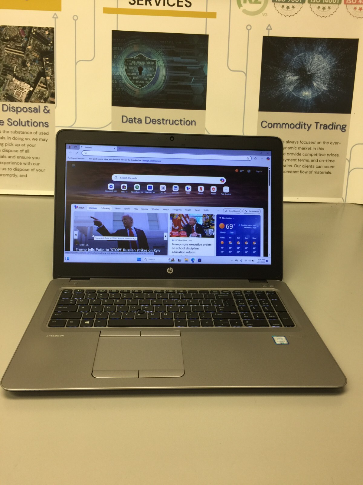 HP EliteBook 850 G3 15.6″ (256GB Core i5 6th gen 2.30GHz 8GB RAM WIN 11 PRO