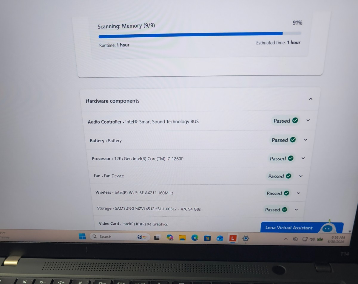 Lenovo ThinkPad T14 Gen 3 i7-1260P 16GB NON-TOUCH Win11Pro 512GB