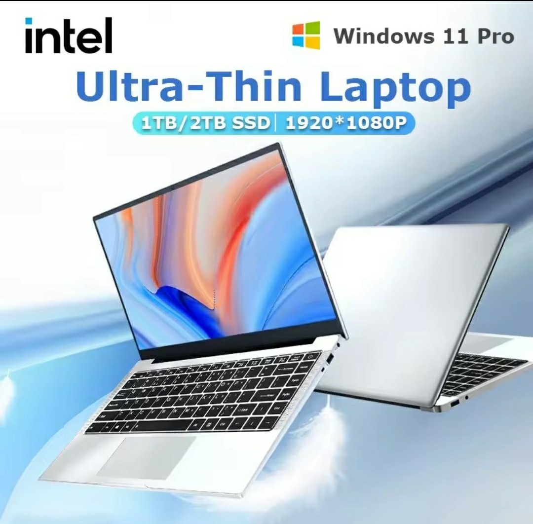 14.1″ Ultra Slim Windows 11 Pro Laptop Computer Intel Atom A3950 12GB Ram 256GB