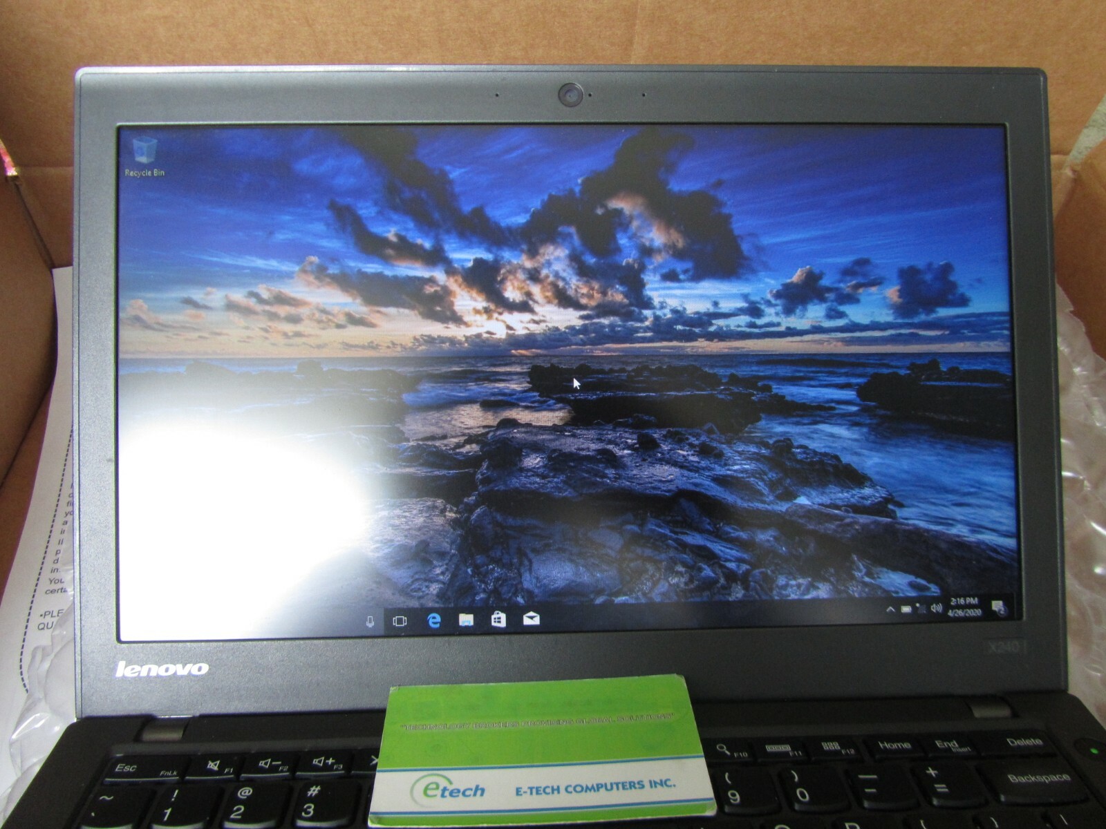 ThinkPad X240 i5-4300U 4GB 180GB SSD 12.5″ HD 1366×768 Win10, PN 20AMS2P10Q