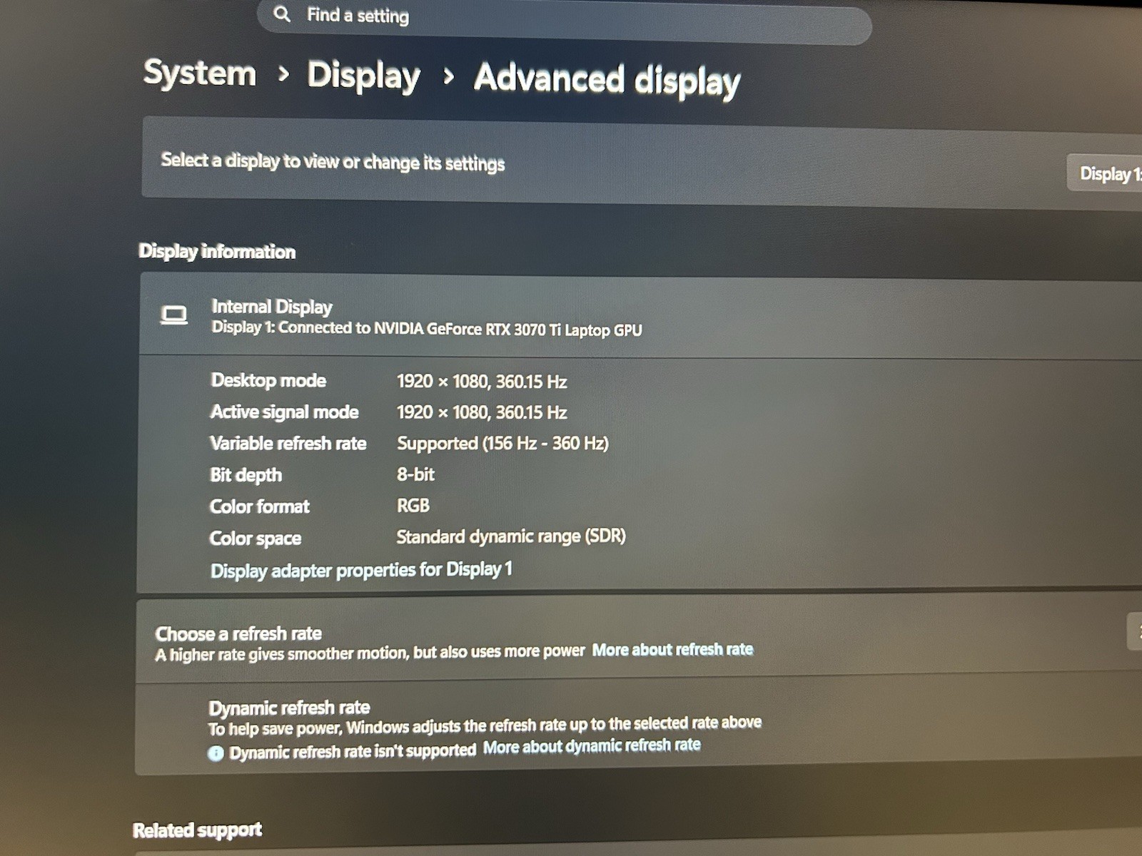 Alienware m15 R7 15″ i7-12700H 16GB 1TB NVMe RTX 3070 Ti 360Hz Win11