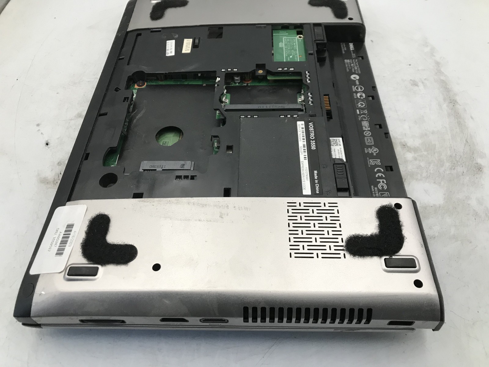 DELL VOSTRO 3550 – BOOTS TO BIOS/BAD LCD – INTEL I3 2310M -NO RAM -15″- READ -BB