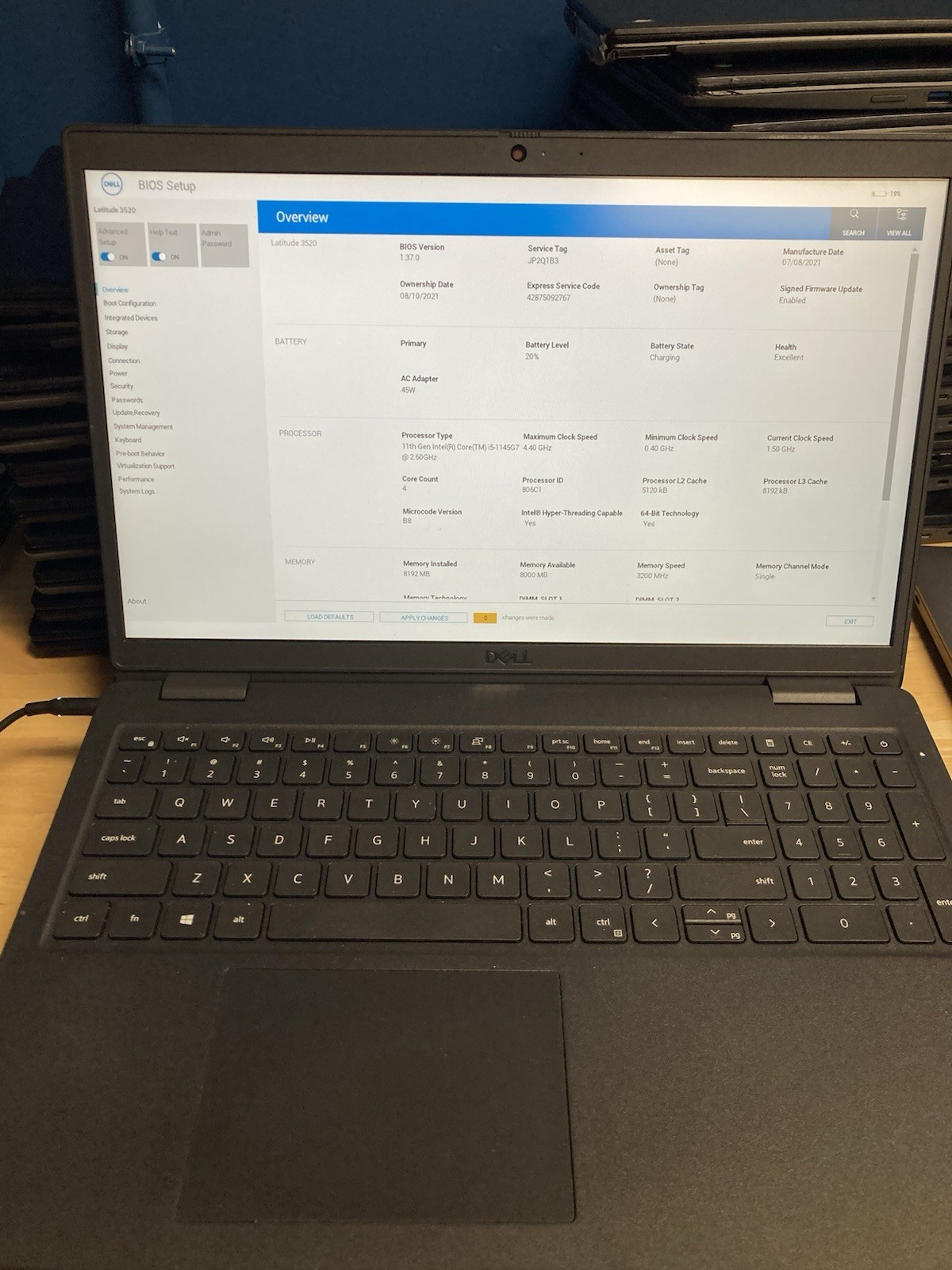 Dell Latitude 3520 15.6″ i5-1145G7 2.60 GHz 8 GB RAM No SSD/OS/AC – READ