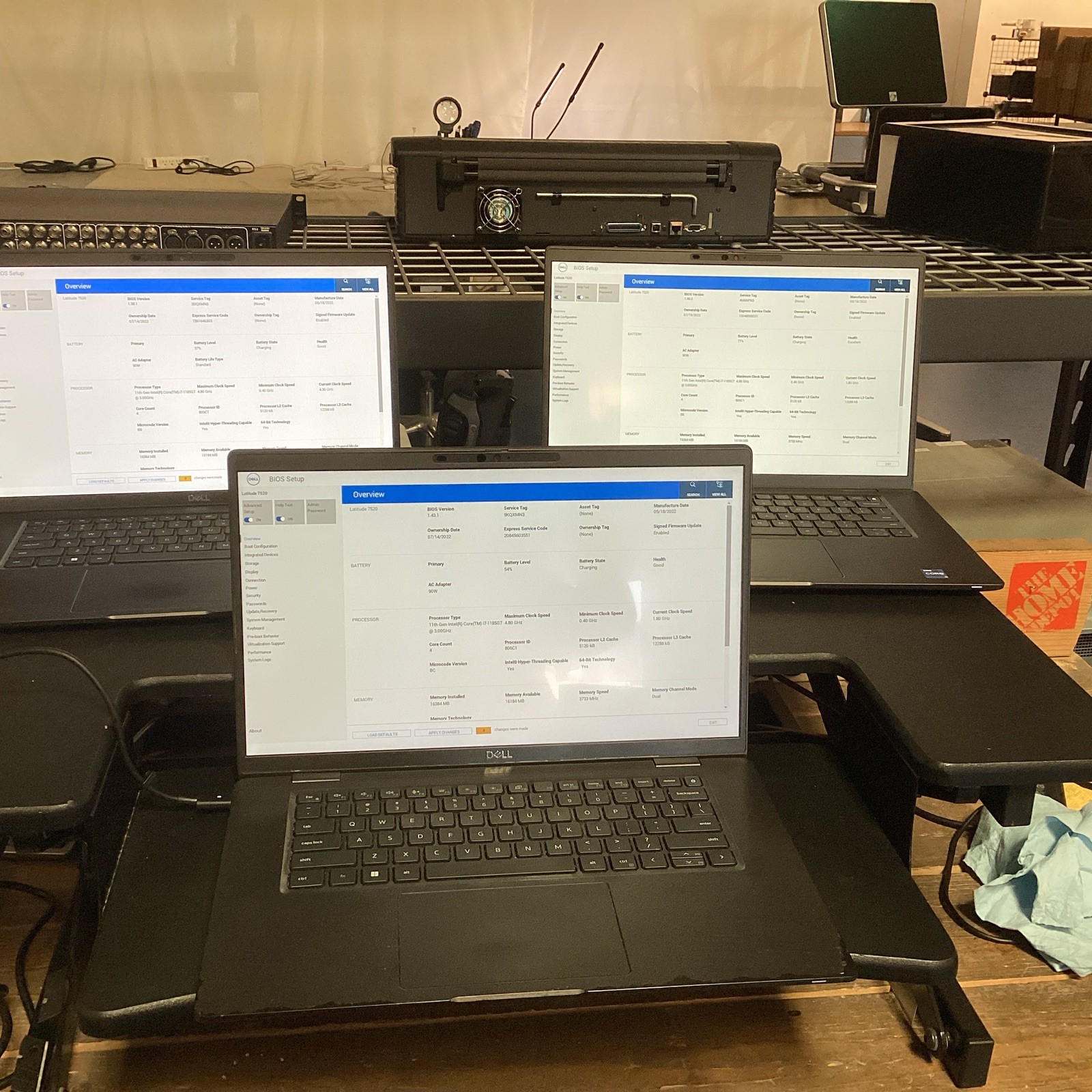 Lot 3Dell Latitude 7520 i7-1185G7@3.00GHz | 256GB SSD | 16GB RAM | No OS/CHARGER