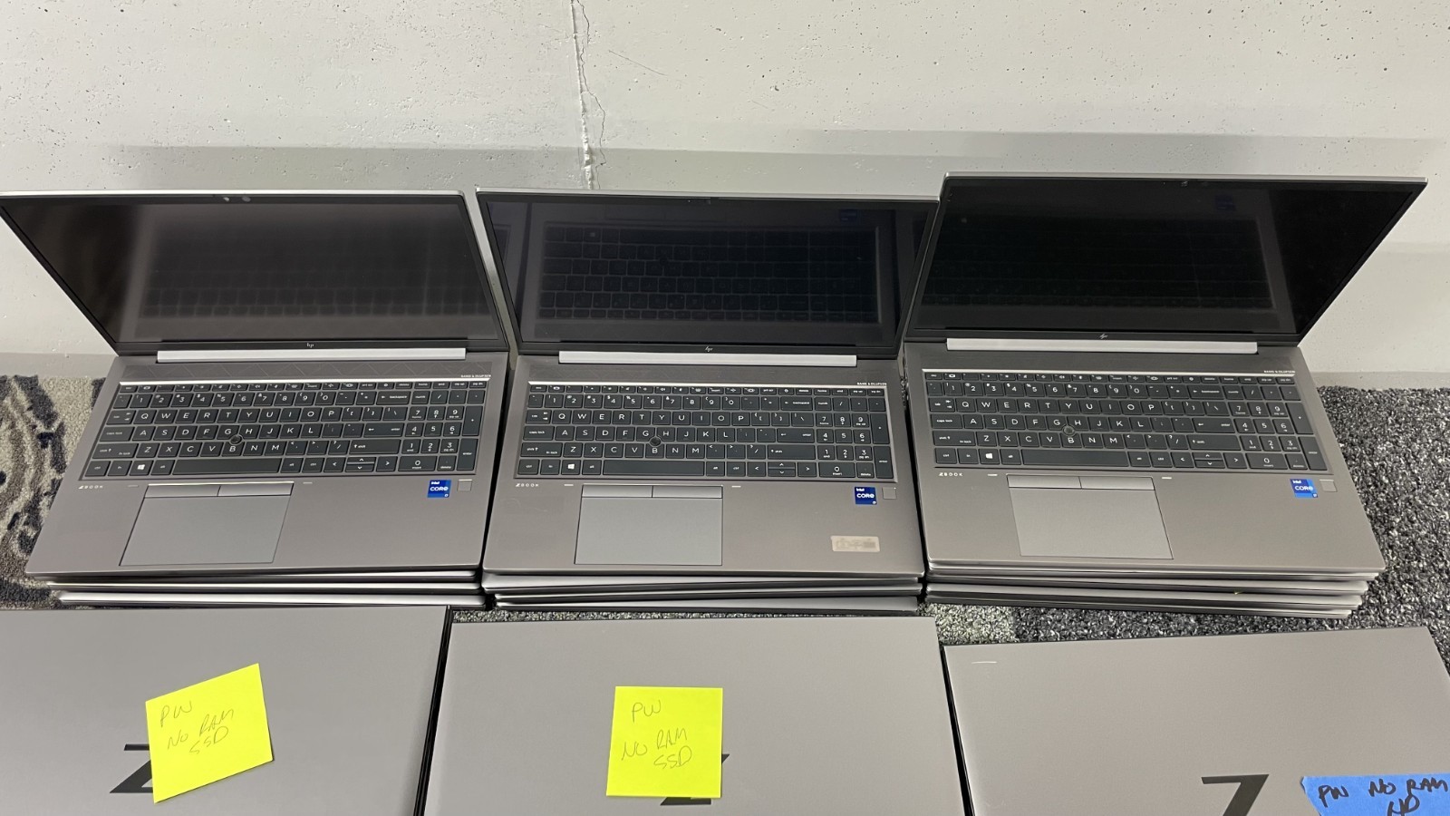 *Lot of 28* HP ZBook Firefly 15 G8 Laptop i7-1165g7 No RAM HDD Parts Touchscreen