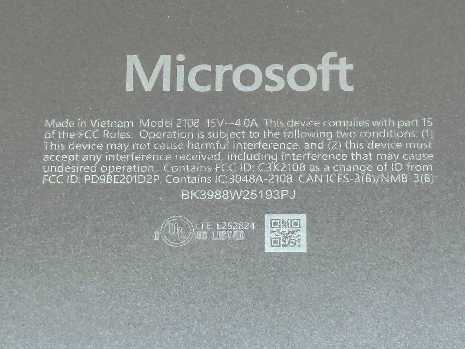 MICROSOFT SURFACE FOR BUSINESS LAPTOP CORE ULTRA 7 @ 2.20GHZ 32GB RAM 1TB SSD