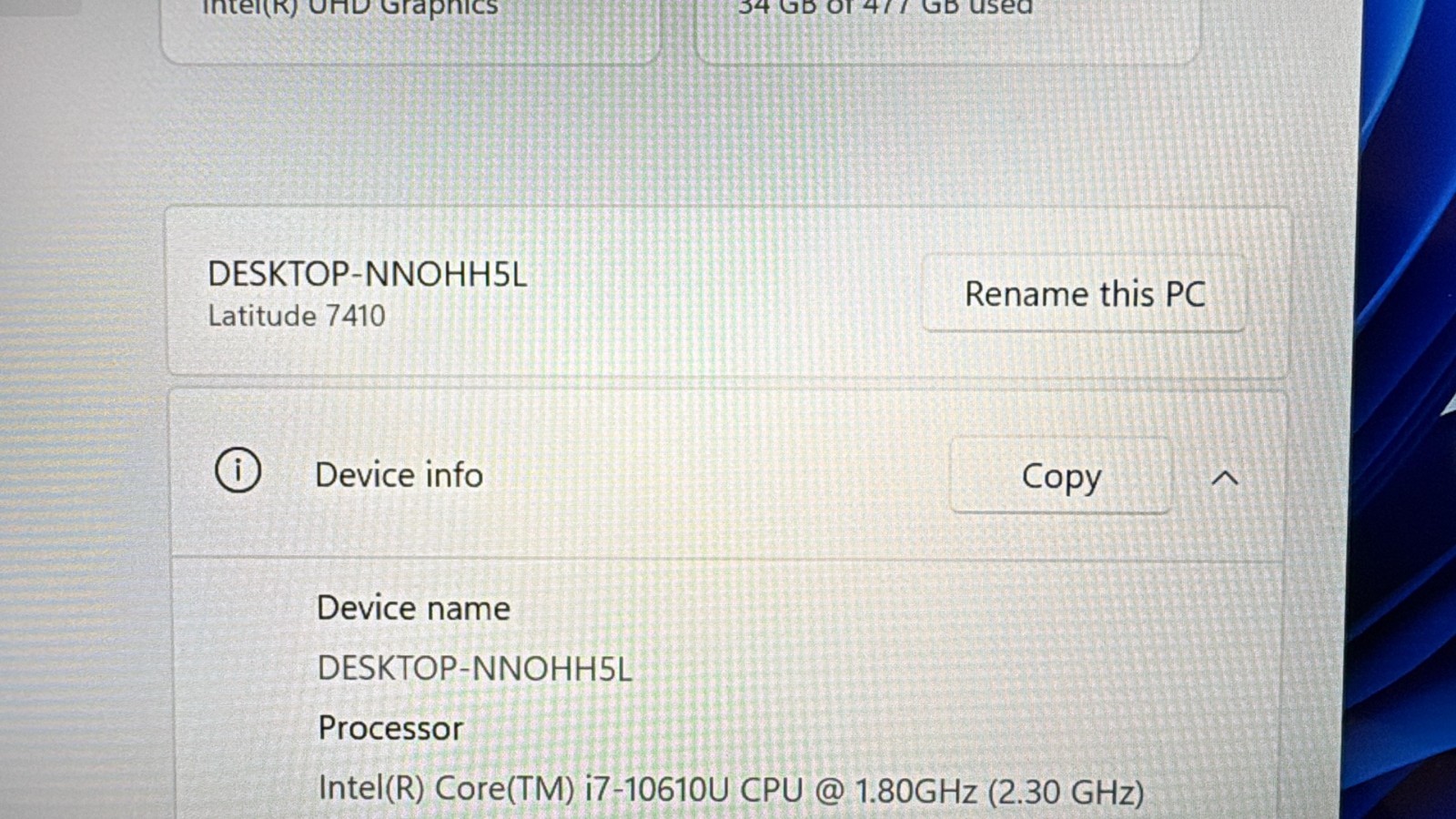 Dell Latitude 7410 14″FHD Laptop,i7-10610U-16GB RAM,512GB M2,Win 11 Pro .